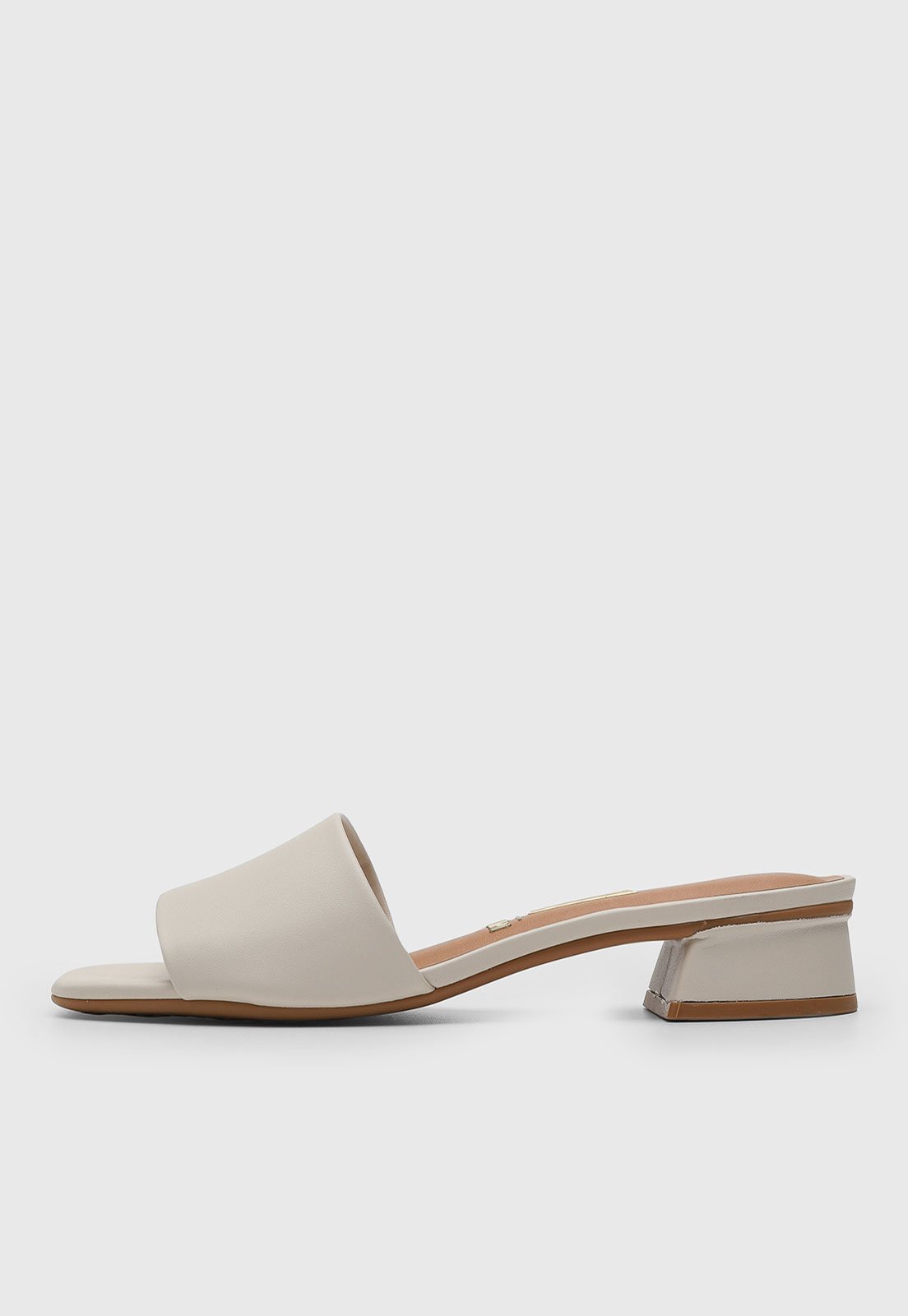 Vista 2 Sandália Feminina Vizzano Salto Bloco Off-White off-white white VIZZANO off-white white