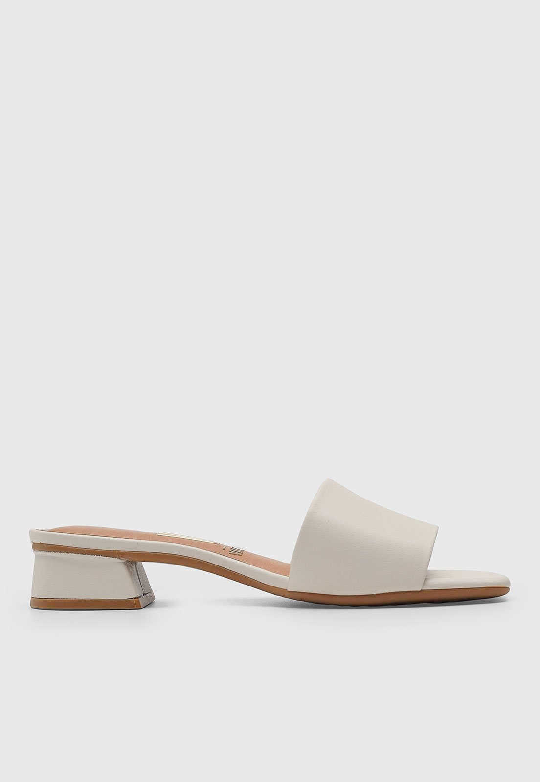 Vista 3 Sandália Feminina Vizzano Salto Bloco Off-White off-white white VIZZANO off-white white