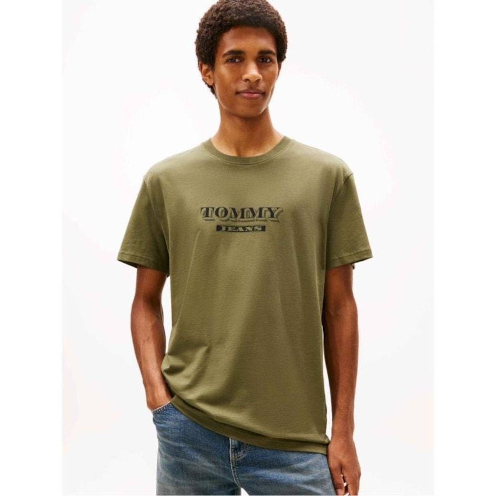 Camiseta Regular com Estampa Silkada Verde