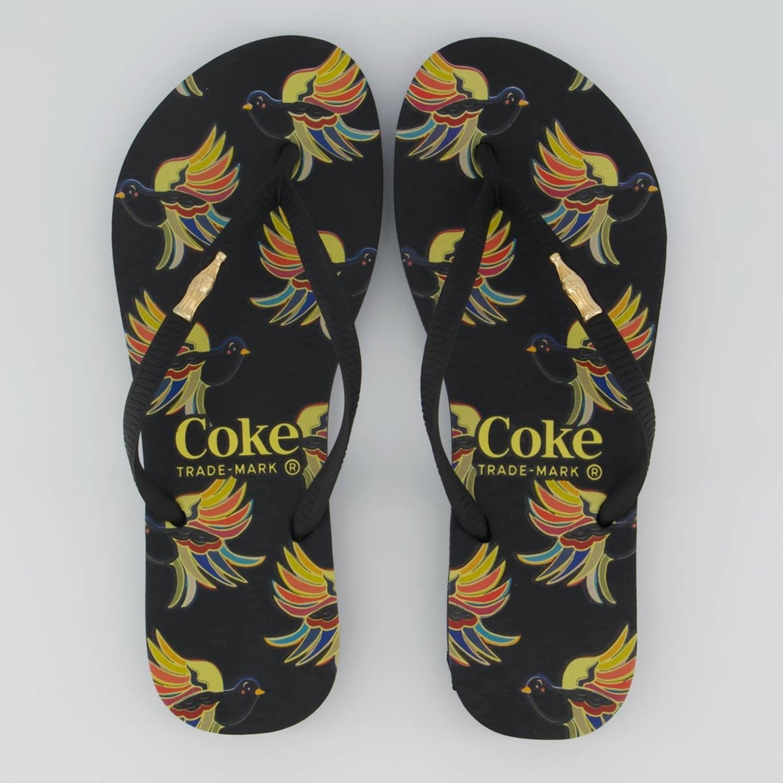 Chinelo Coca Cola Felida Feminino Preto