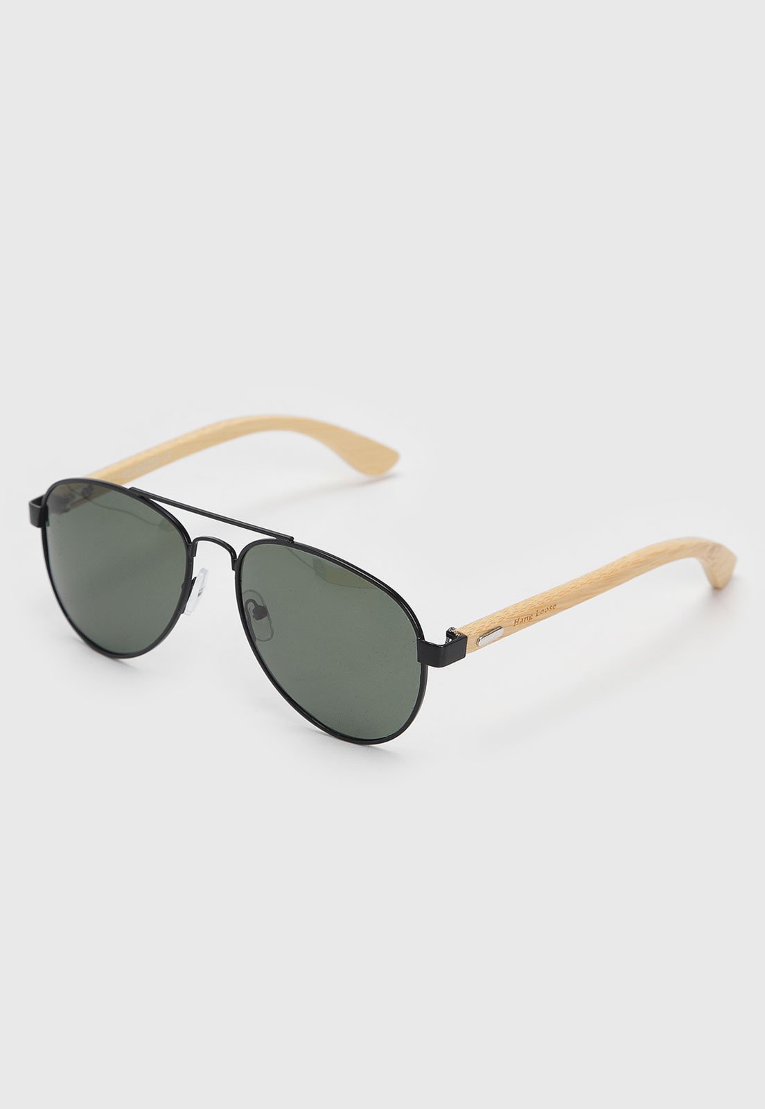 Óculos De Sol Hang Loose Polarized Haste Em Bambu Preto