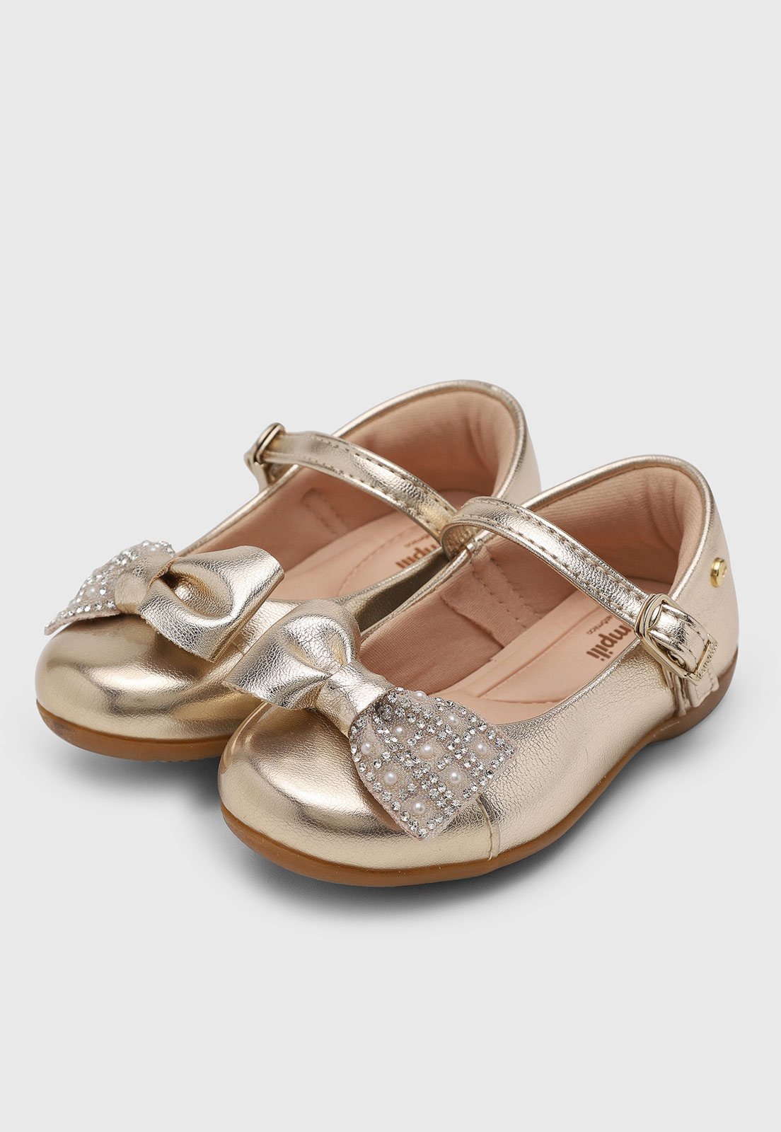 Vista 2 Infantil - Sapatilha Pampili Bailarina Dourada dourado Pampili dourado