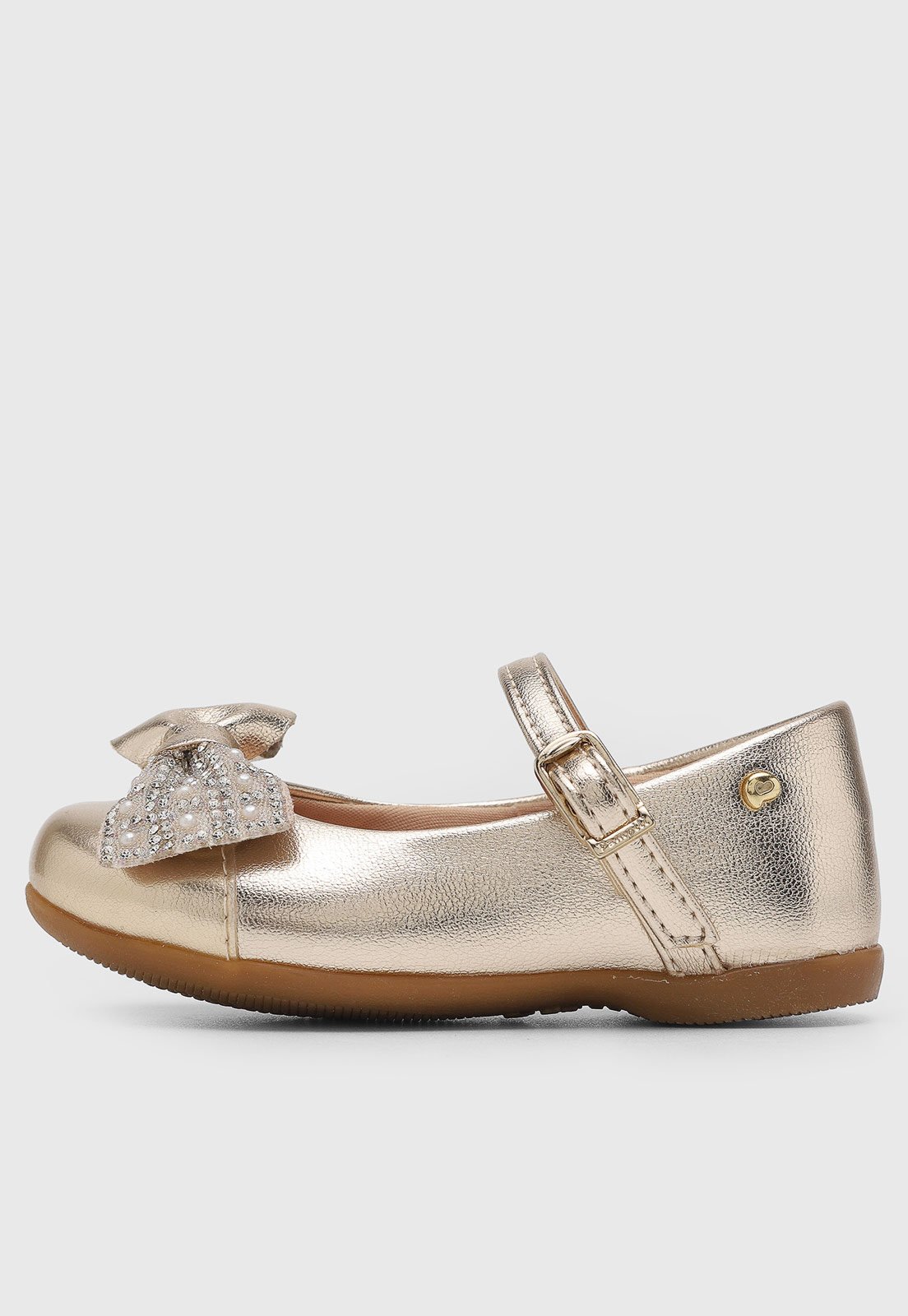 Vista 3 Infantil - Sapatilha Pampili Bailarina Dourada dourado Pampili dourado