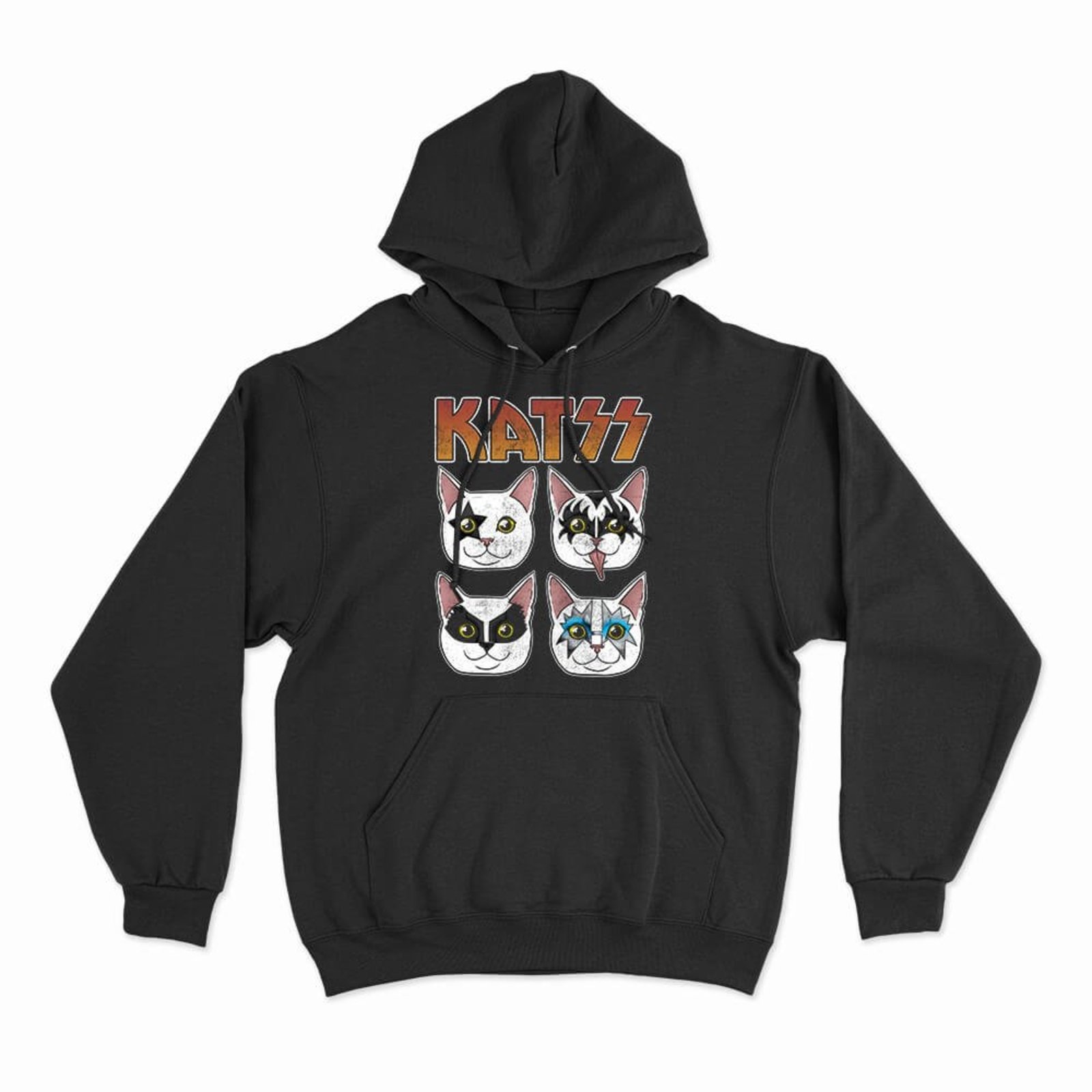 Moletom Com Capuz Katss - Preto - Casual - Studio Geek