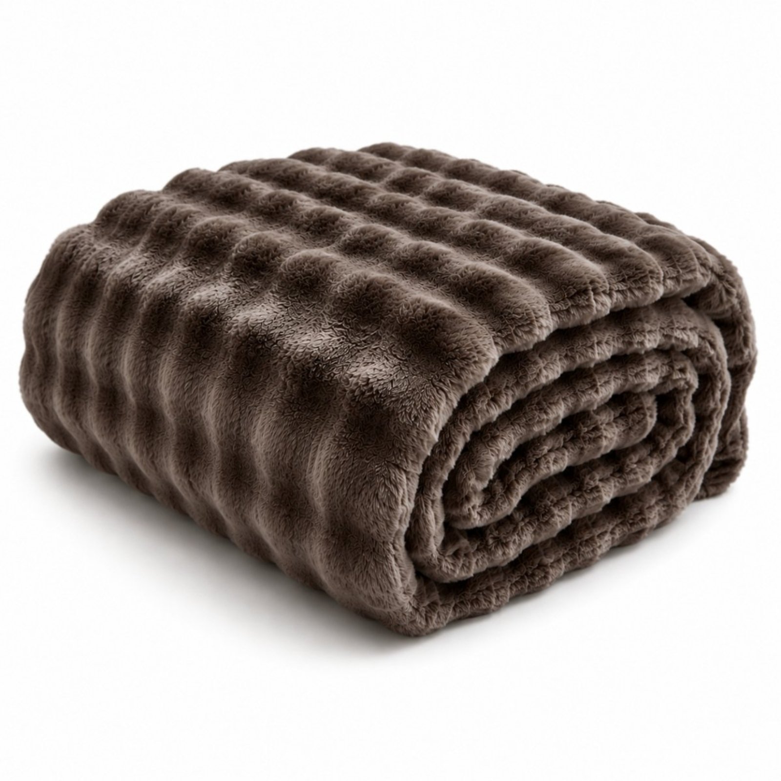 Manta Microfibra King Inverno Macia Conforto Marrom Mocha