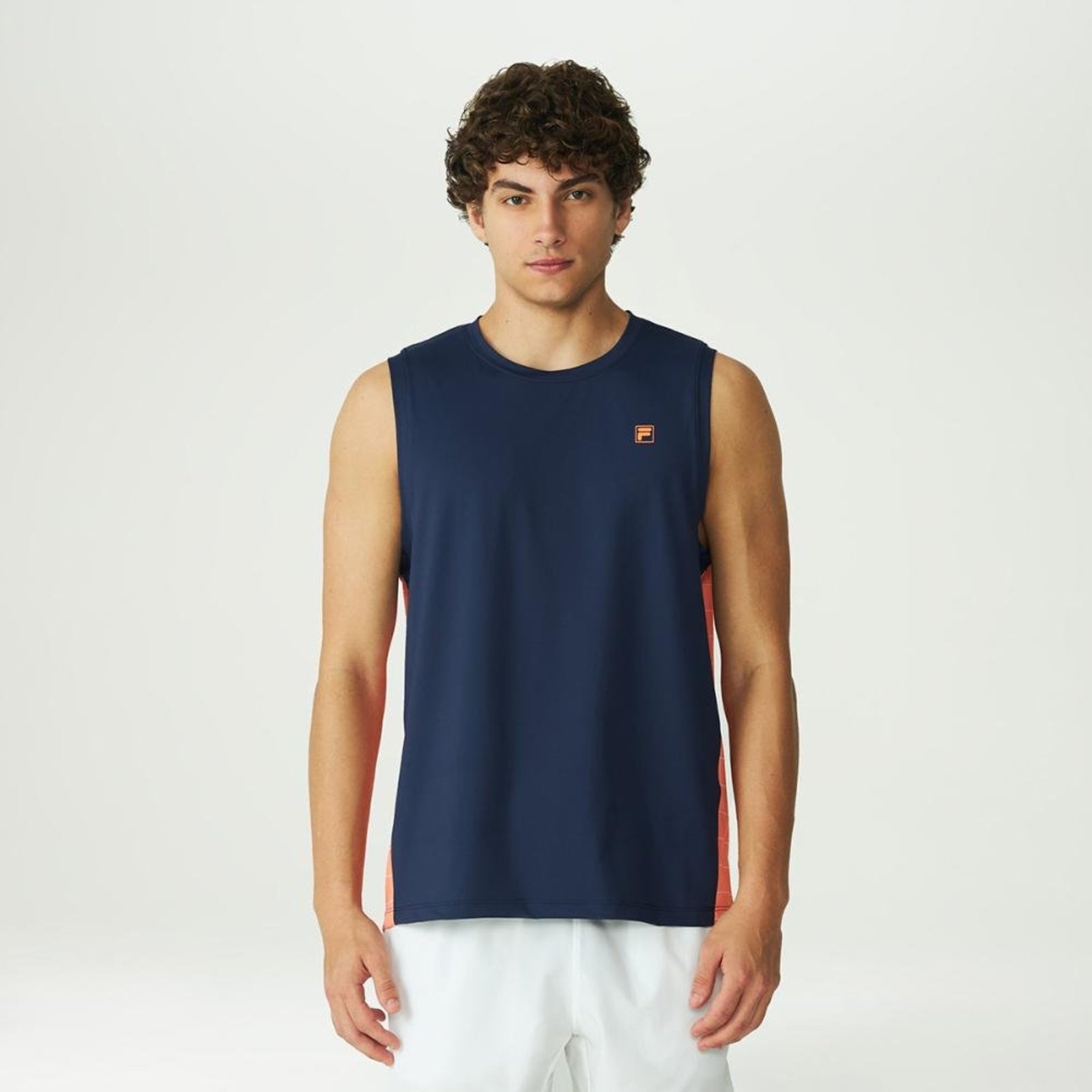 Camiseta Sem Manga Fila Grid Match Masculina Incolor