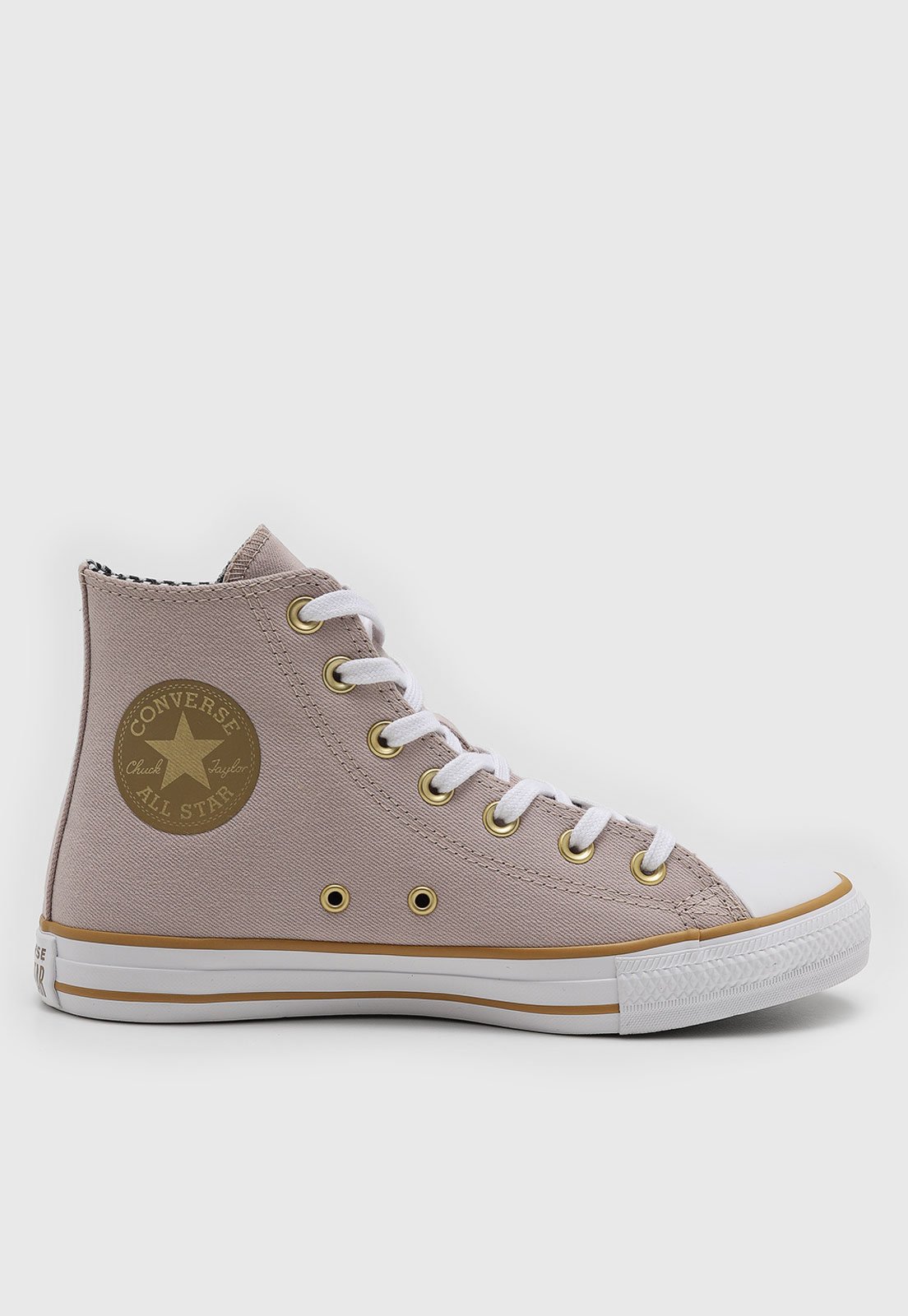 Vista 3 Tênis Feminino Converse Chuck Taylor All Star Cano Alto rosa Converse rosa