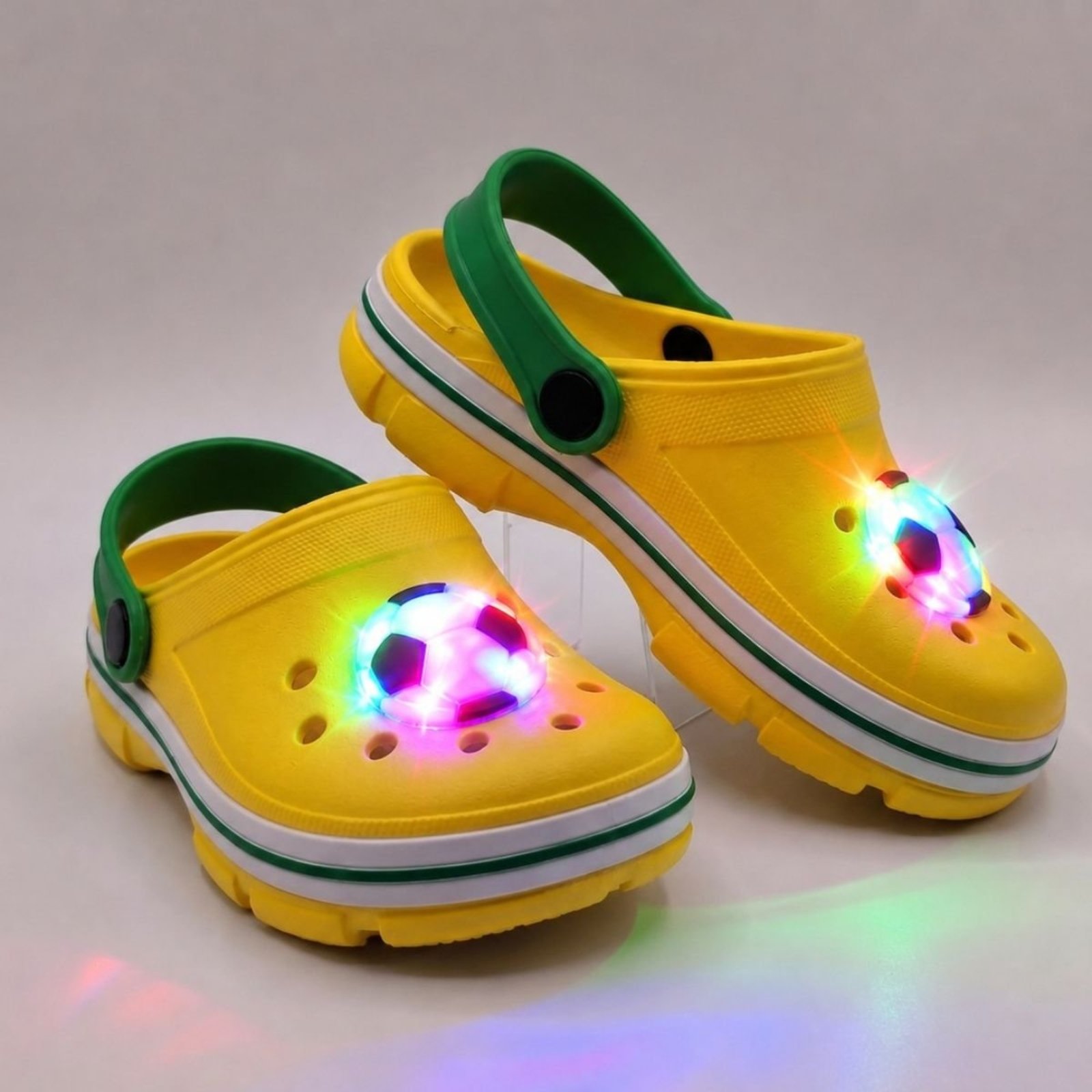 Infantil - Sandália Copa Futebol Com Led Amarelo tep