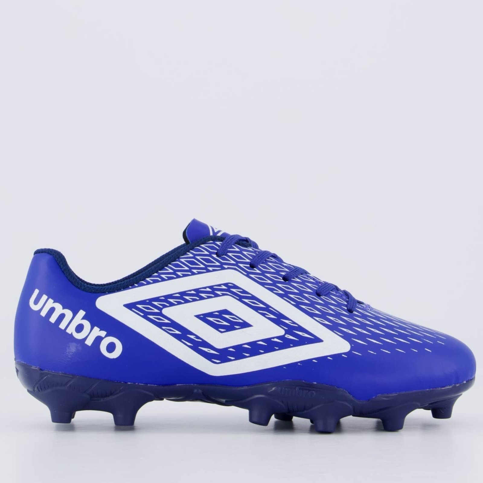 Vista 2 Chuteira Umbro X-Diamond Campo Juvenil e Branco azul Umbro azul