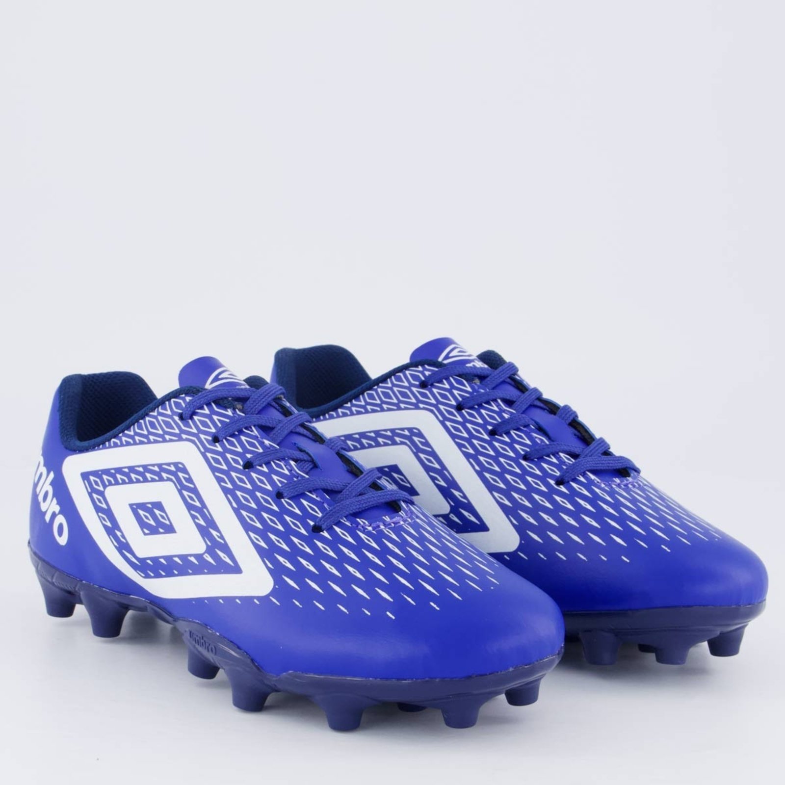 Vista 3 Chuteira Umbro X-Diamond Campo Juvenil e Branco azul Umbro azul