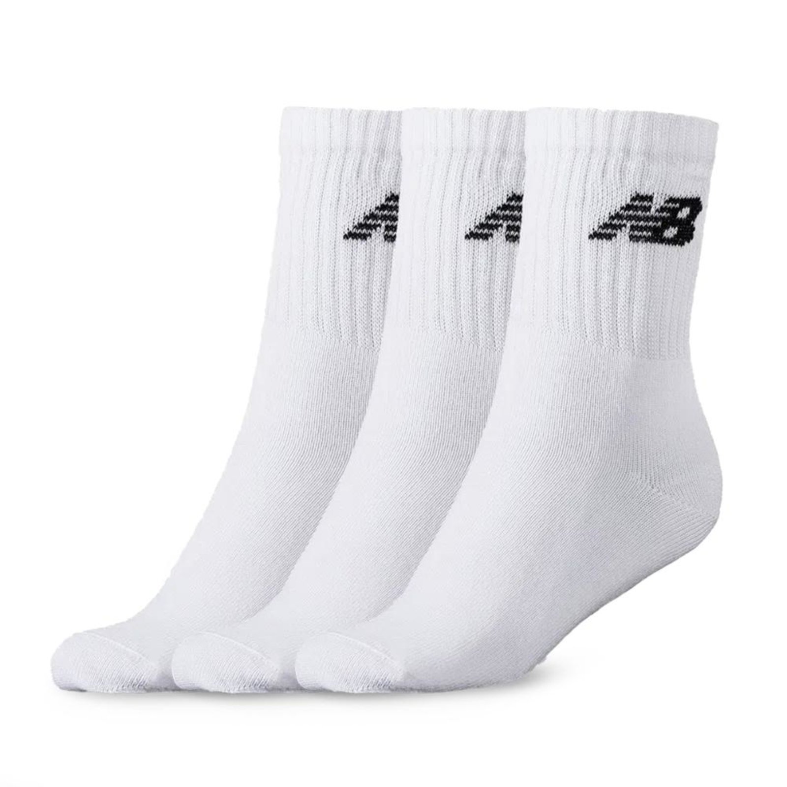 Kit de Meias New Balance Cano Longo Branco
