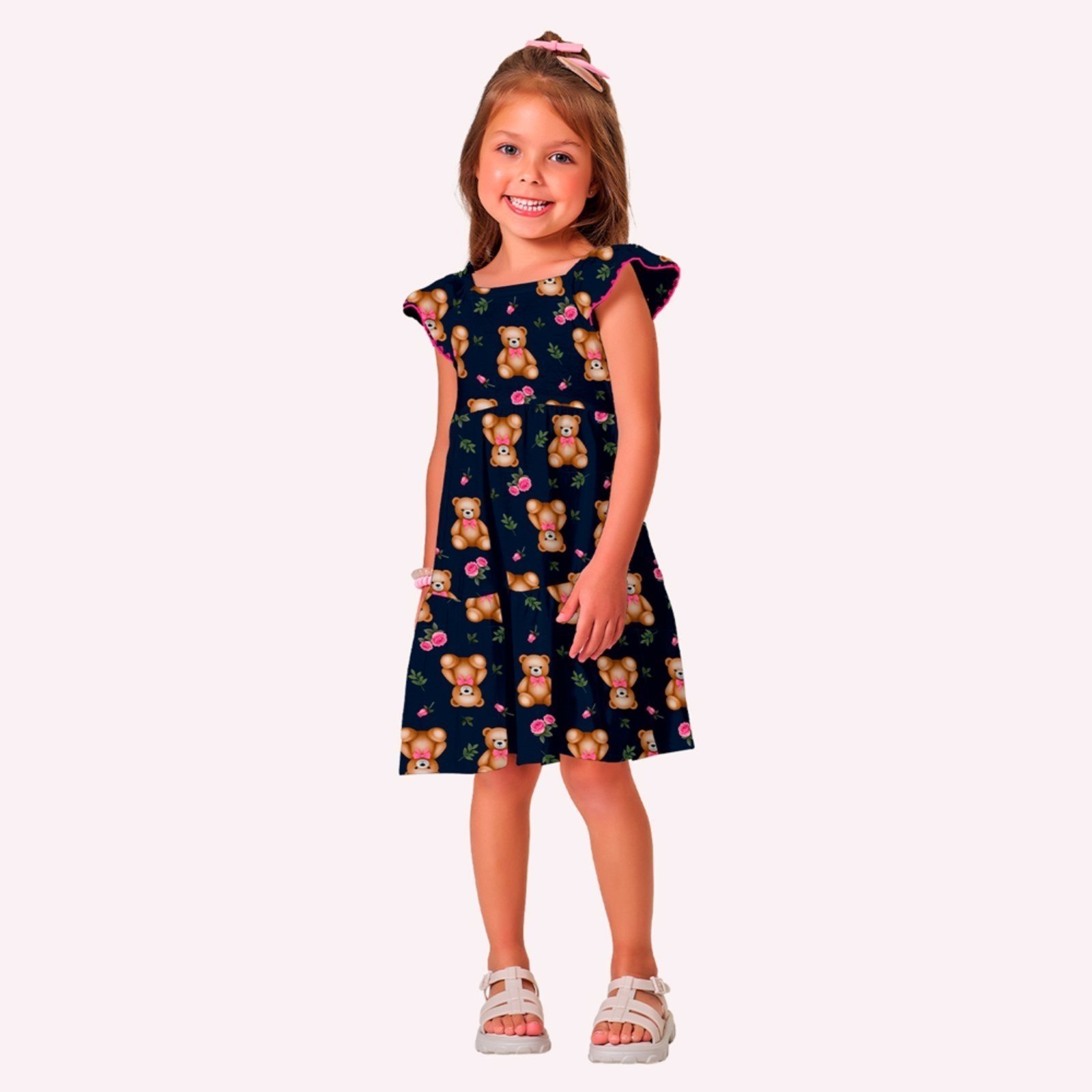 Infantil - Vestido Menina Ursinhos Kyly