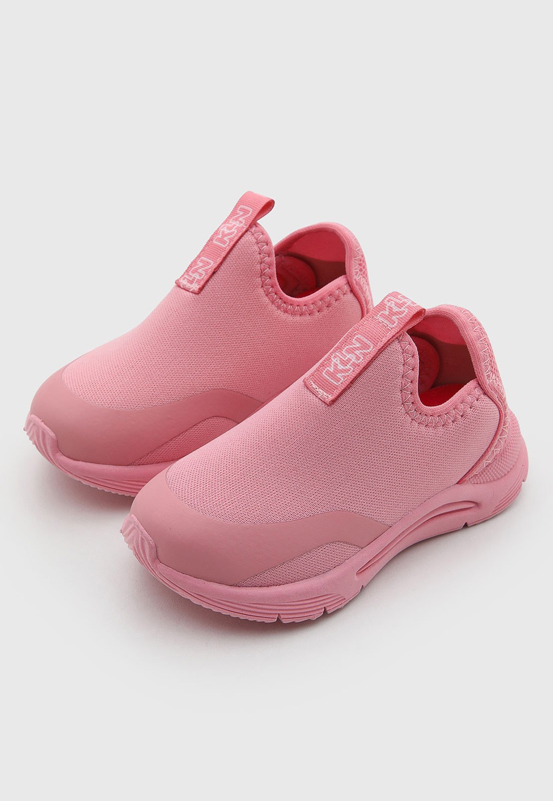 Infantil - Tênis Klin Slip On Têxtil Rosa