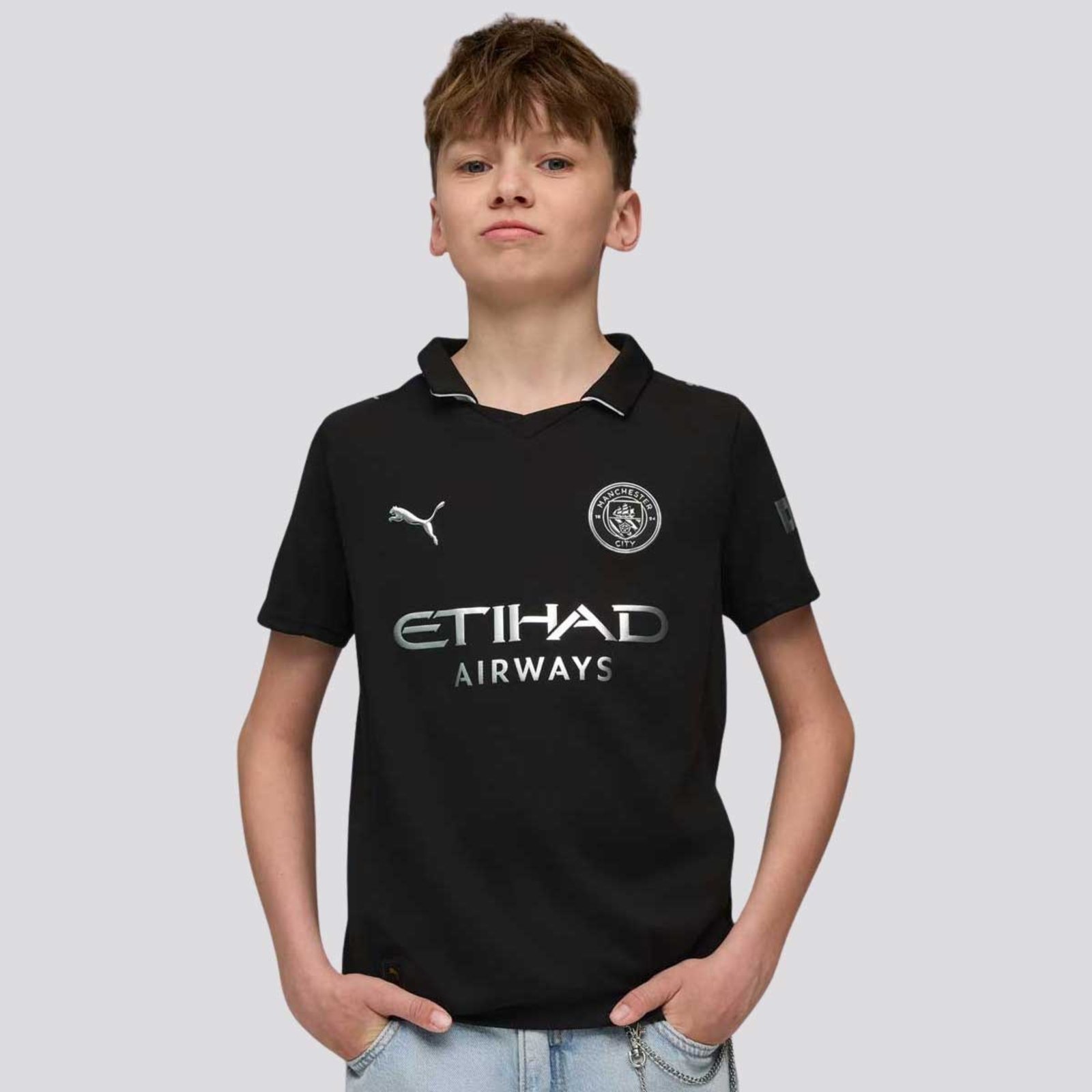 Camisa Puma Manchester City Away 2026 Juvenil