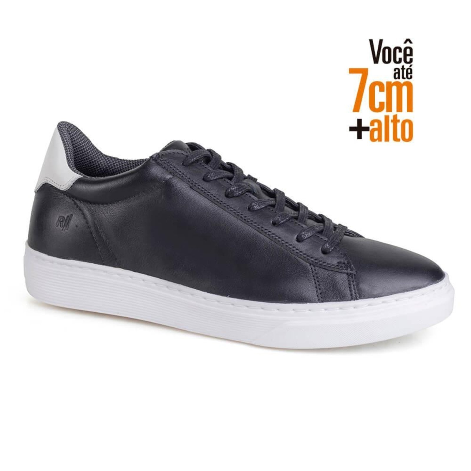 Sapato Social Rafarillo Couro Fly Você + Alto Preto