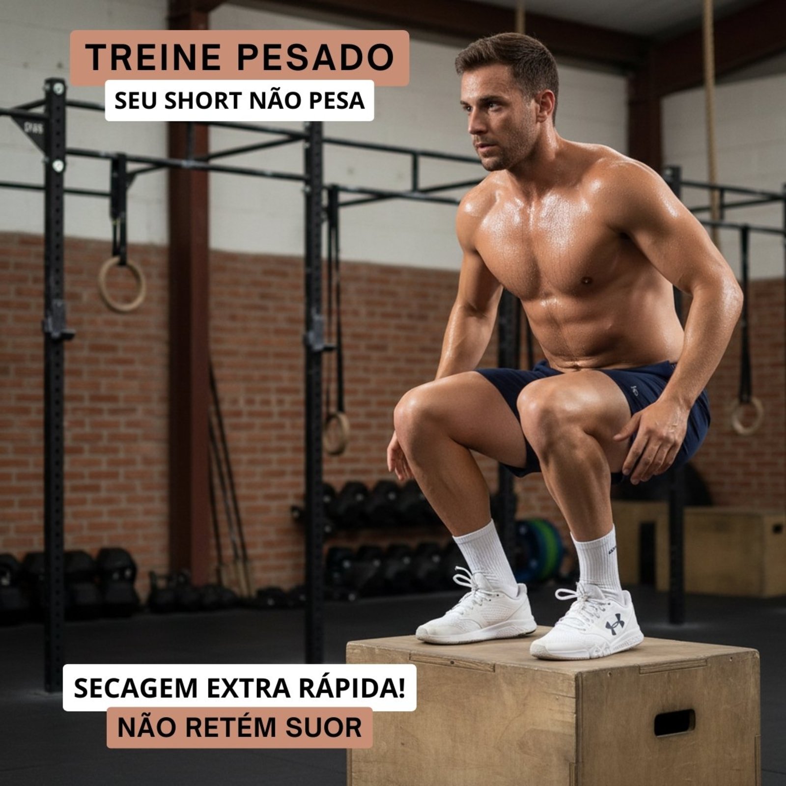 Kit 2 Short Masculino KS Bermuda Curta Esporte Academia Treino Verão