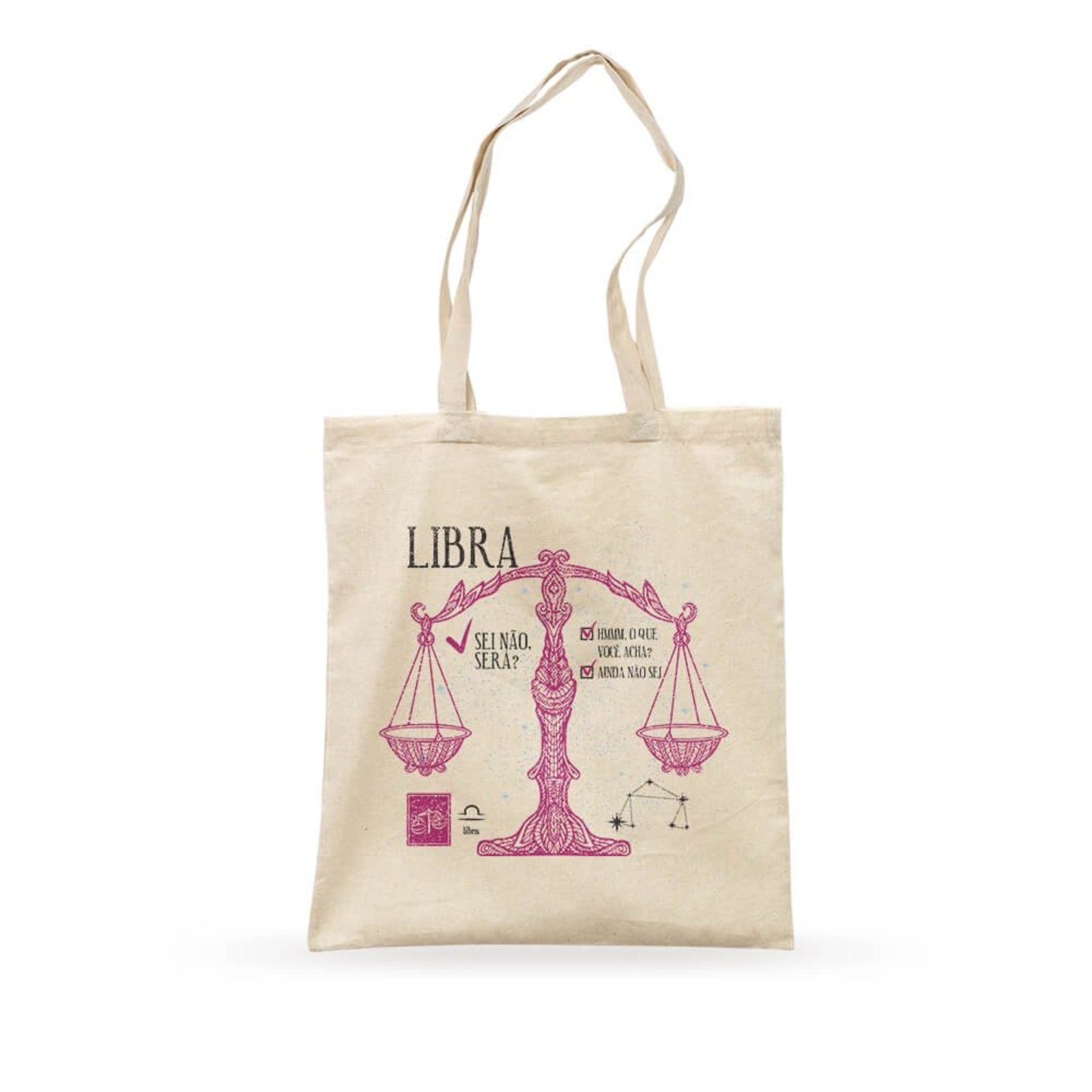 Ecobag Signo Libra - Bege - Casual - Studio Geek