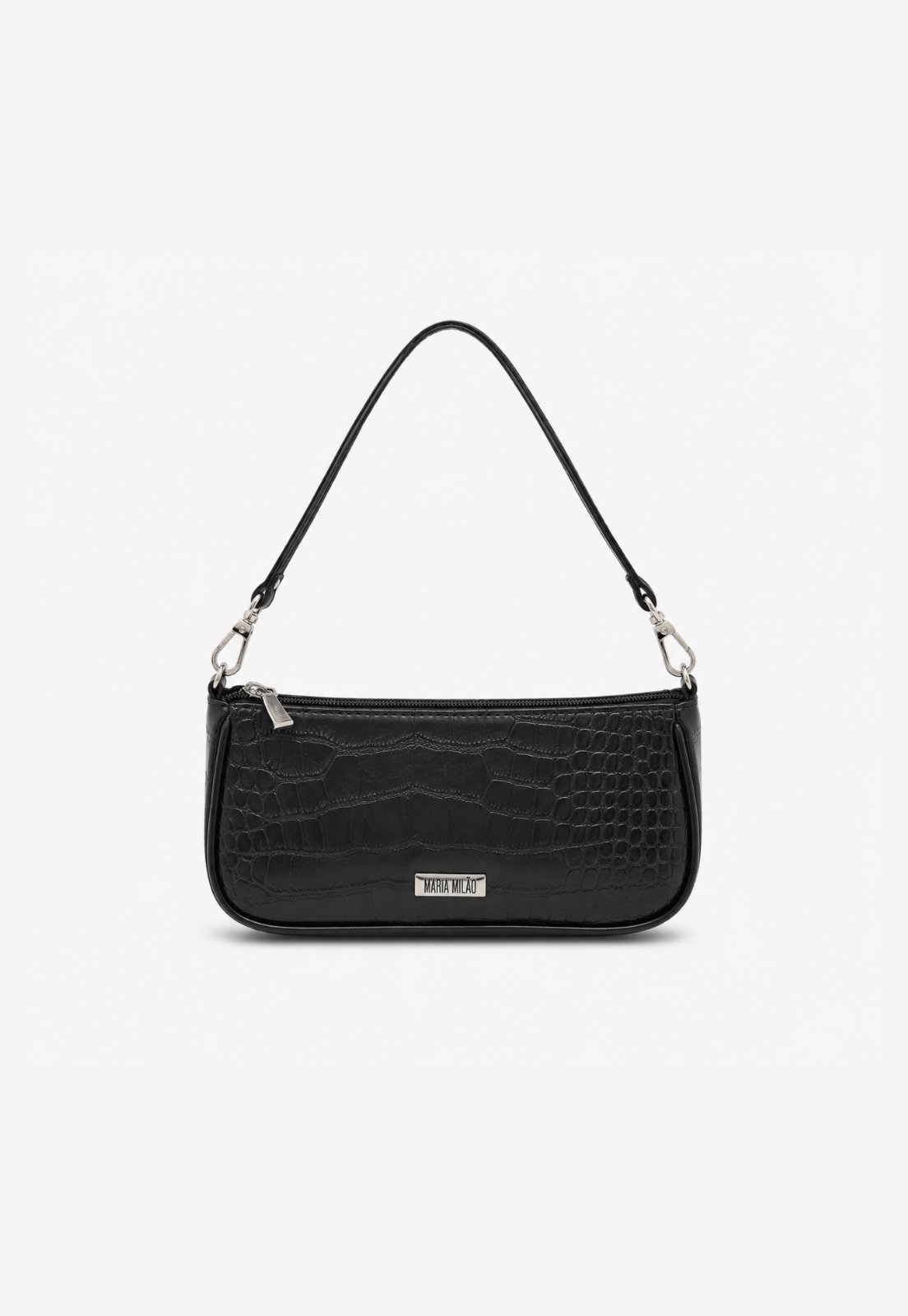 Bolsa Feminina Maria Milão Baguete Preta