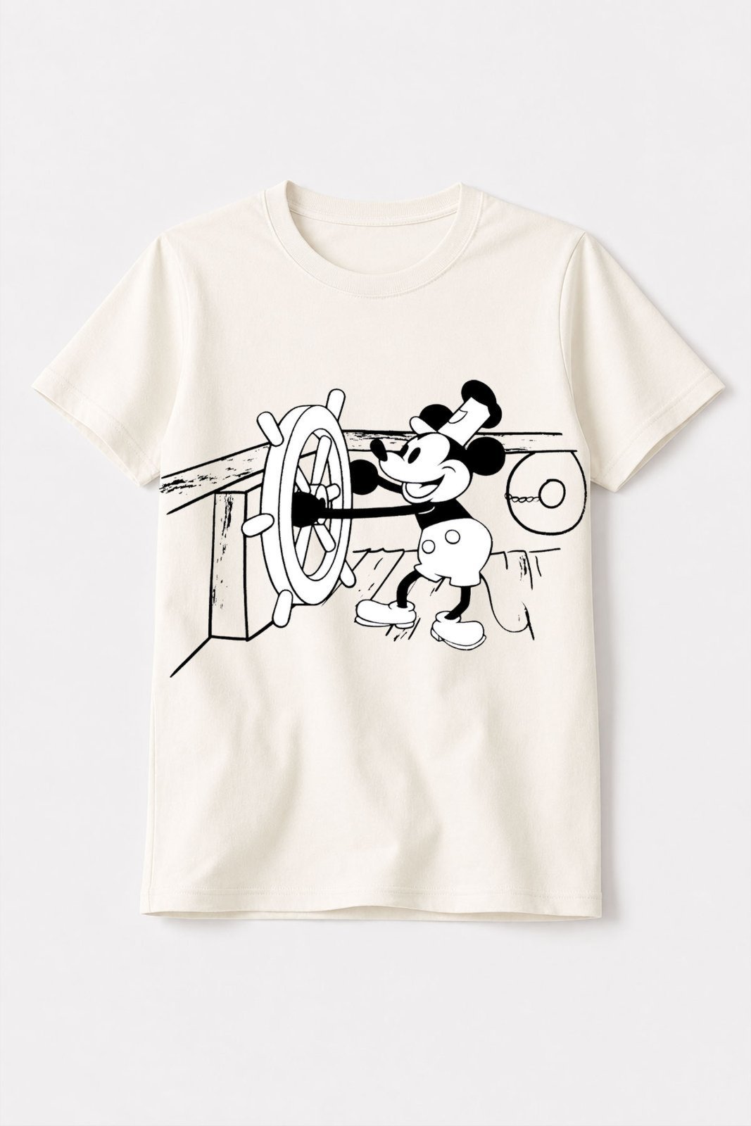 Infantil - Camiseta Masculina Marinheiro Off White - Babei no Look