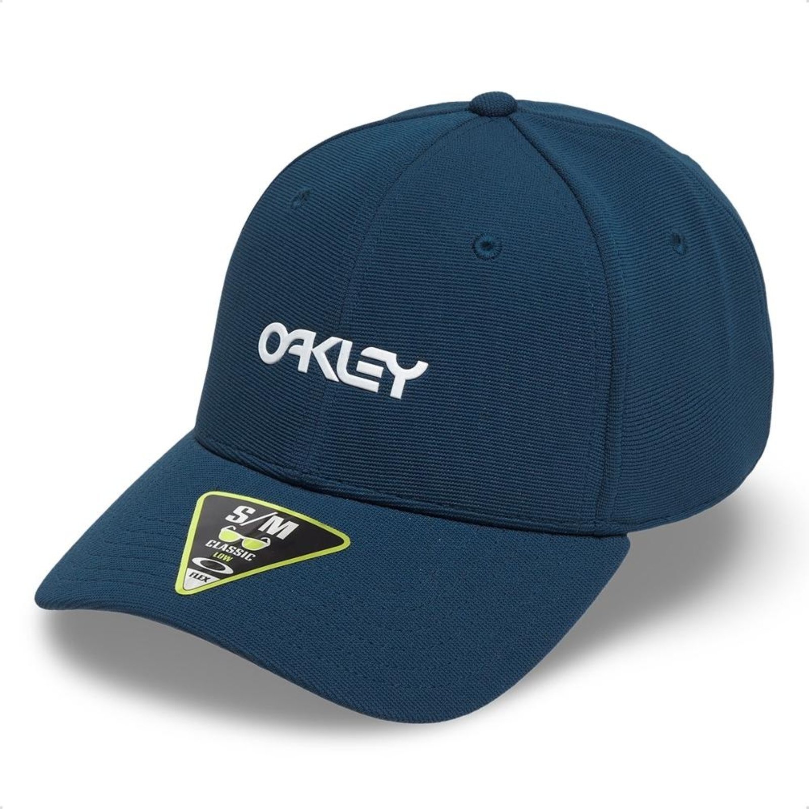 Boné Oakley 6 Panel Stretch Metalic Embossed Azul