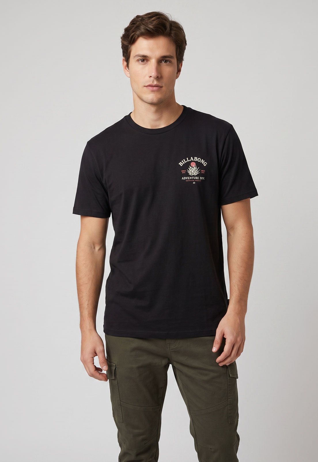 Camiseta Masculina Billabong Agave Preta