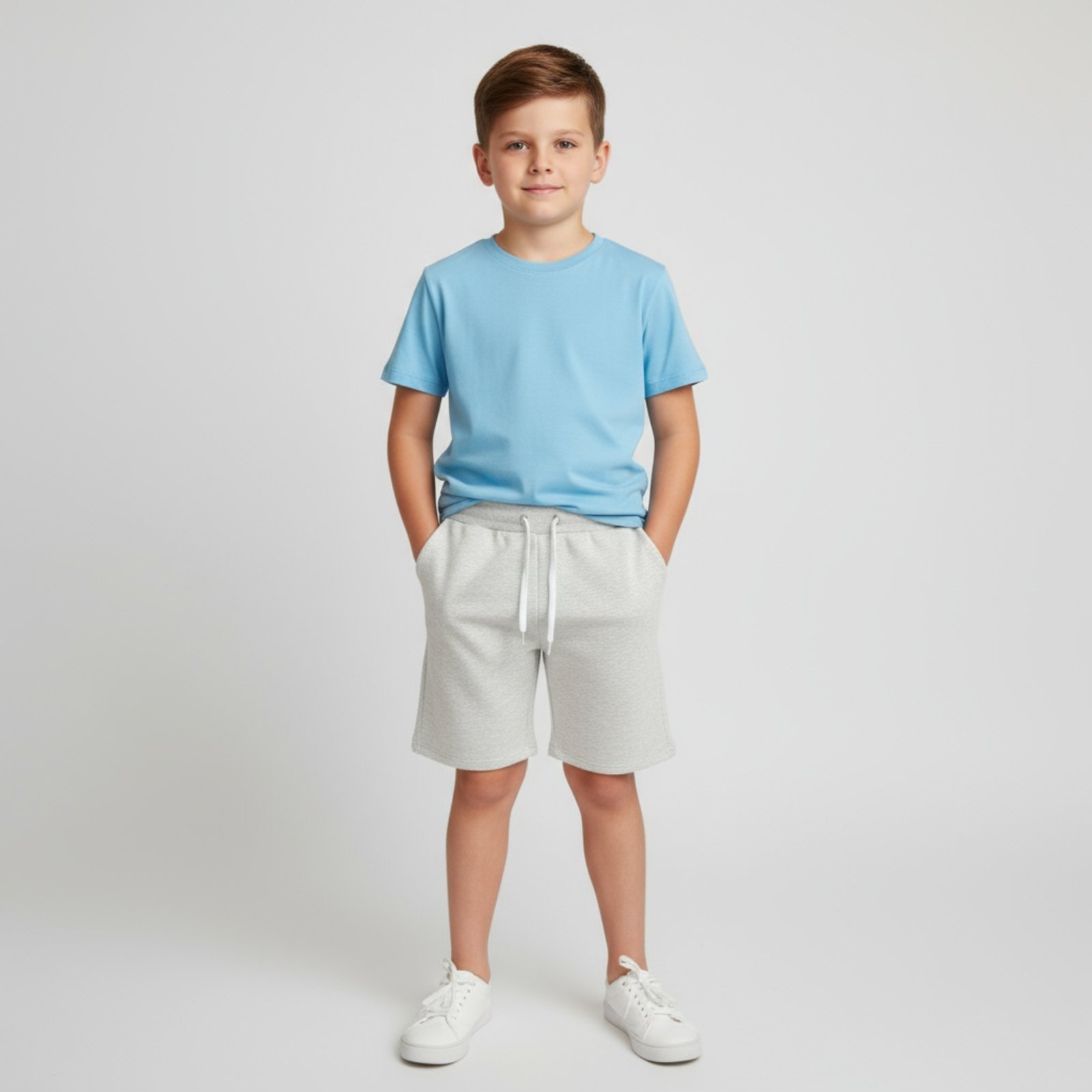 Infantil - Bermuda Moletinho Masculina Mescla Off Aliarthe