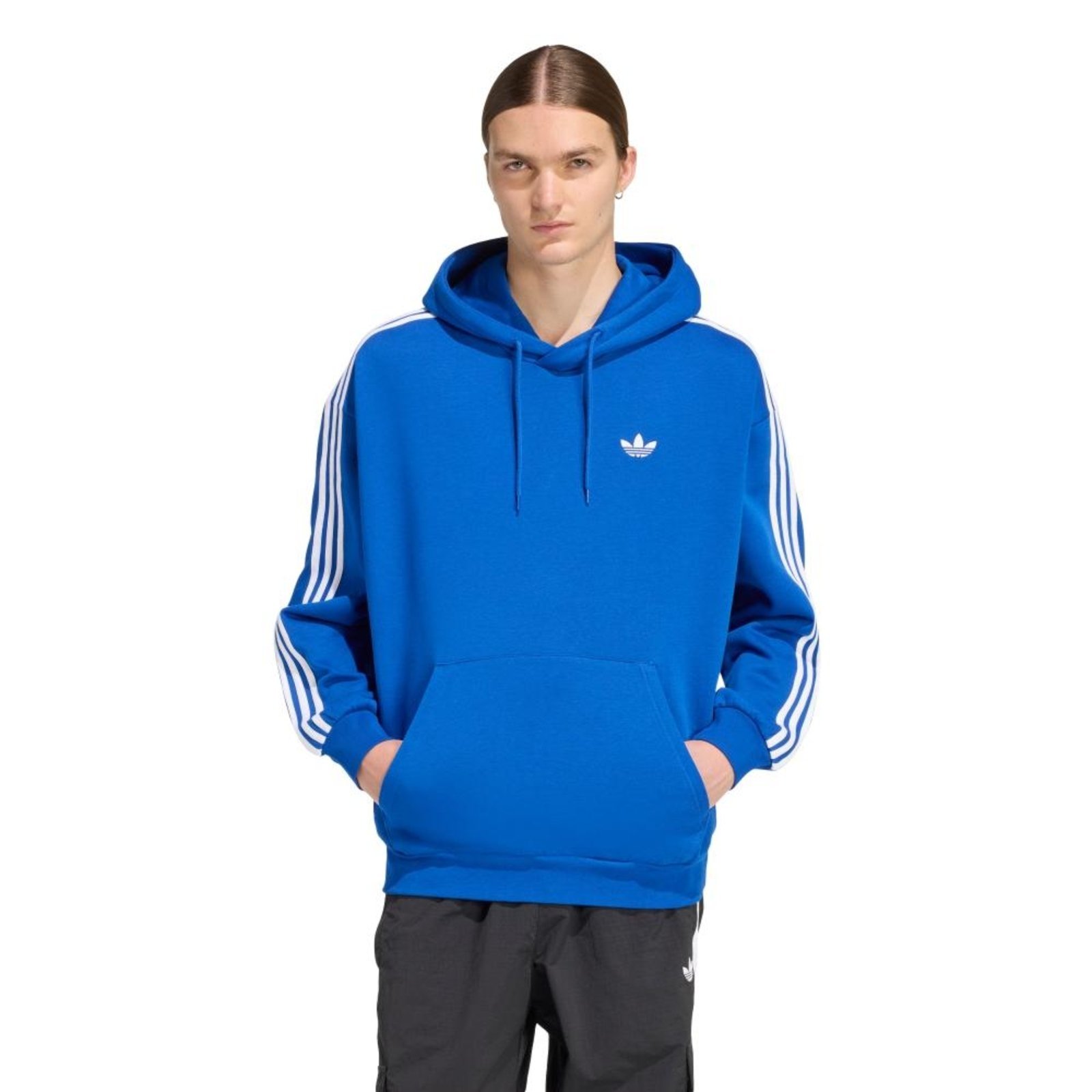 BLUSA CAPUZ ADICOLOR CLASSICS TRÊS LISTRAS adidas Originals Azul