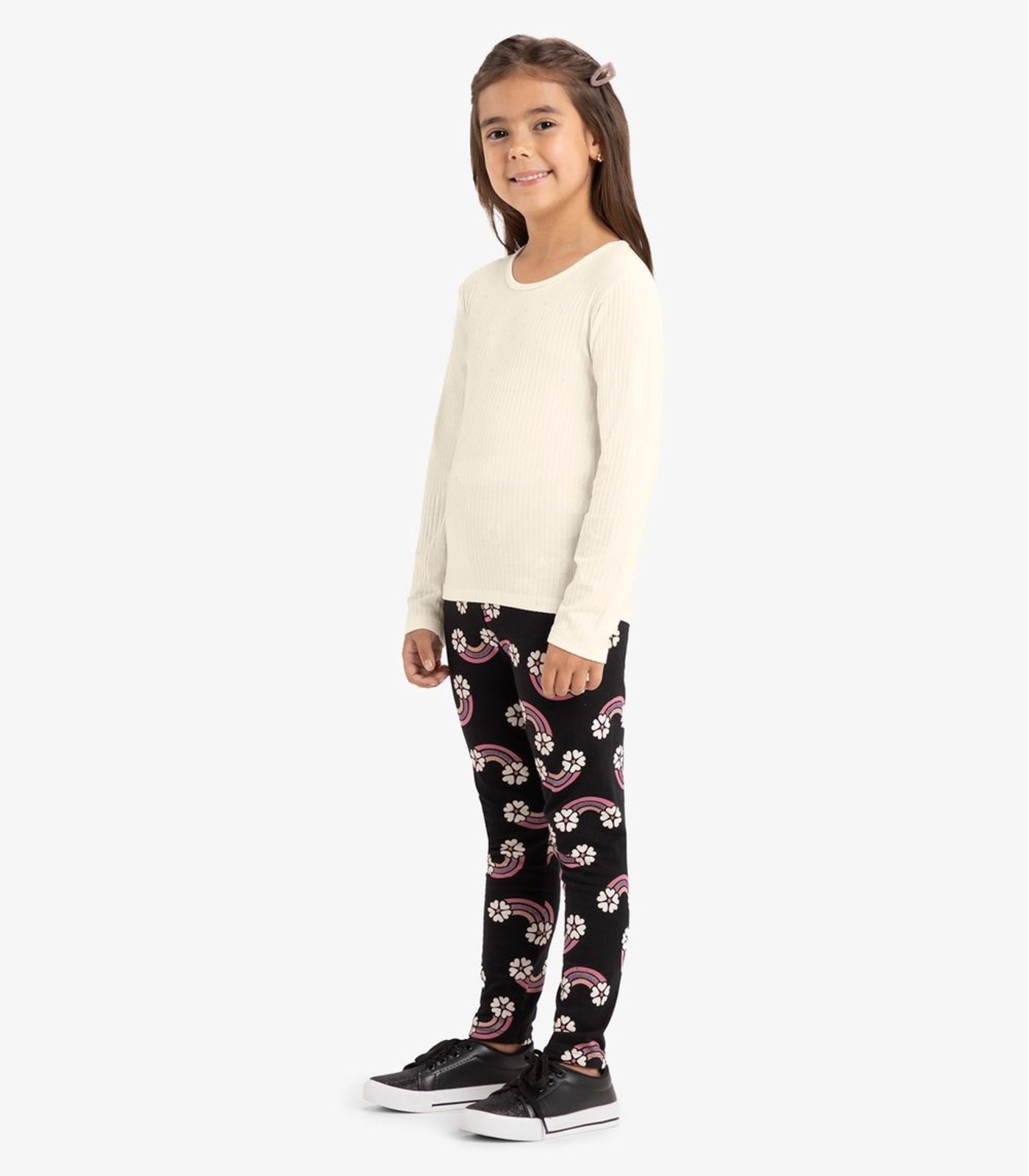 Infantil – Legging Estampada Rovi Preto