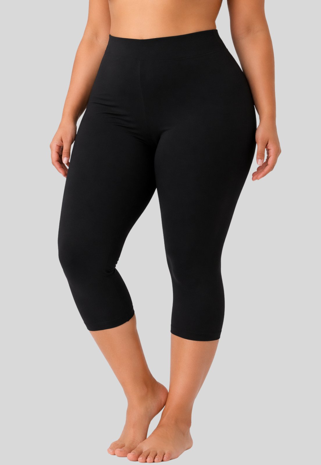 Calça Feminina Anágua Plus Size Capri Segunda Pele Evita Atrito