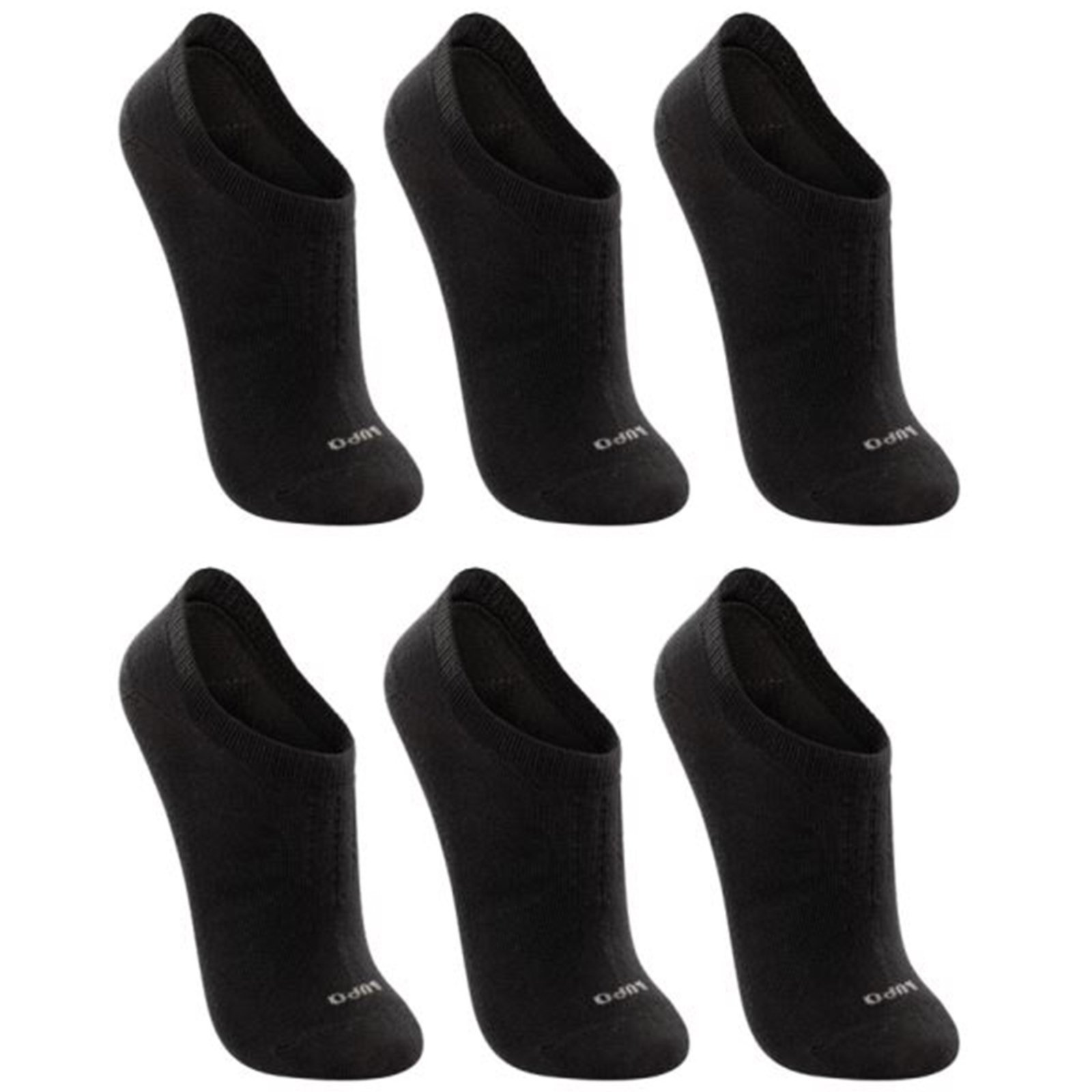 Kit 06 Pares Meias Lupo Invisível Sport Preto