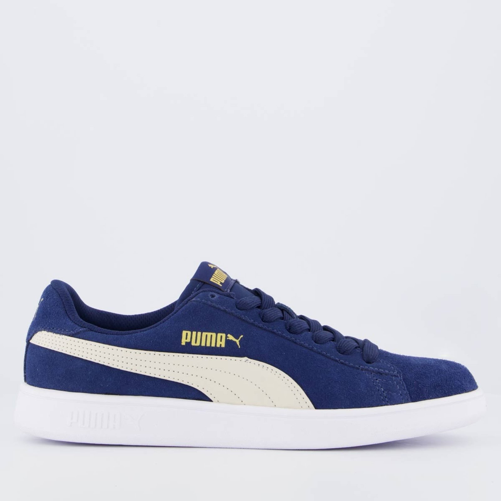 Tênis Puma Smash V3 BDP Azul Marinho e Dourado