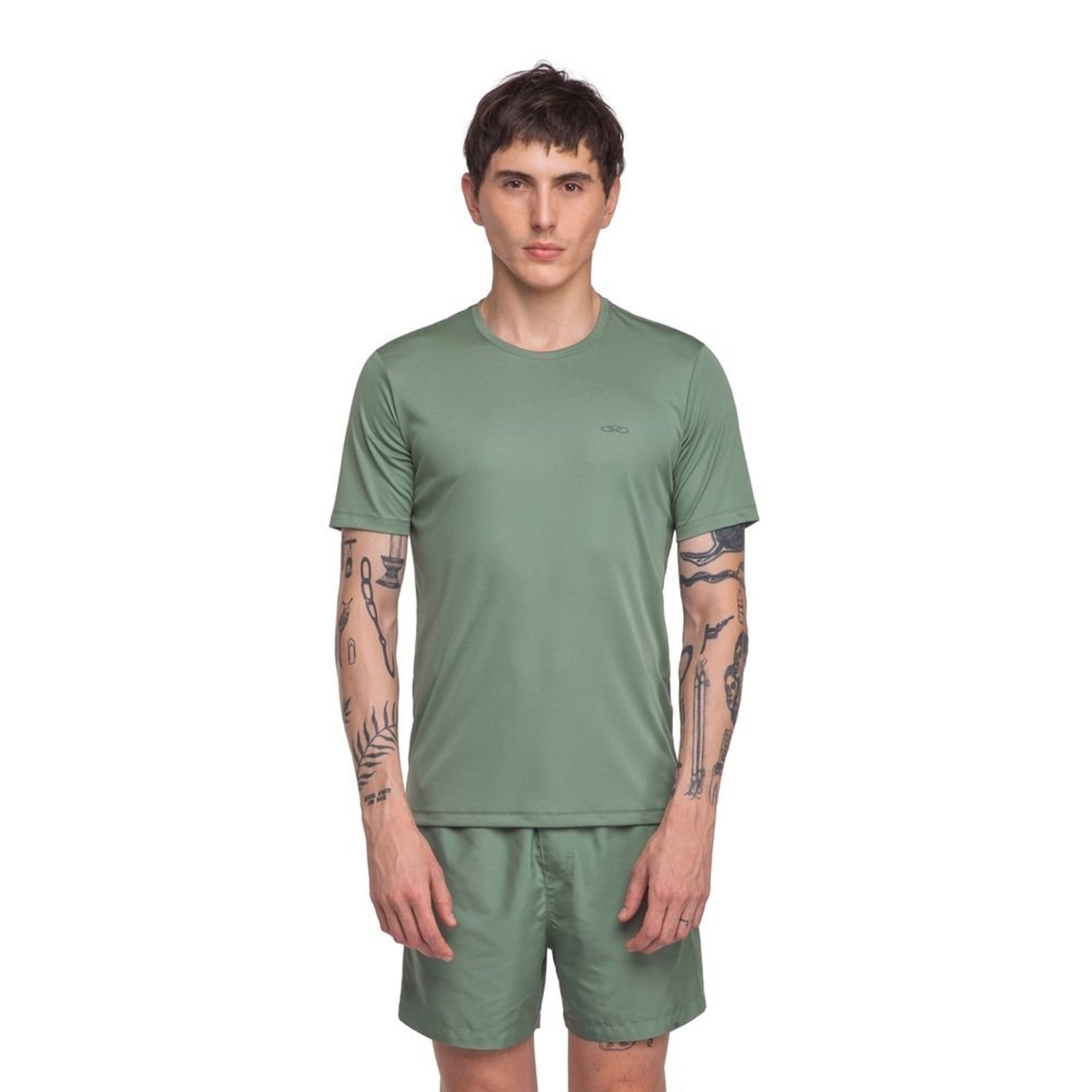 Camiseta Essential Manga Curta Olympikus P Verde