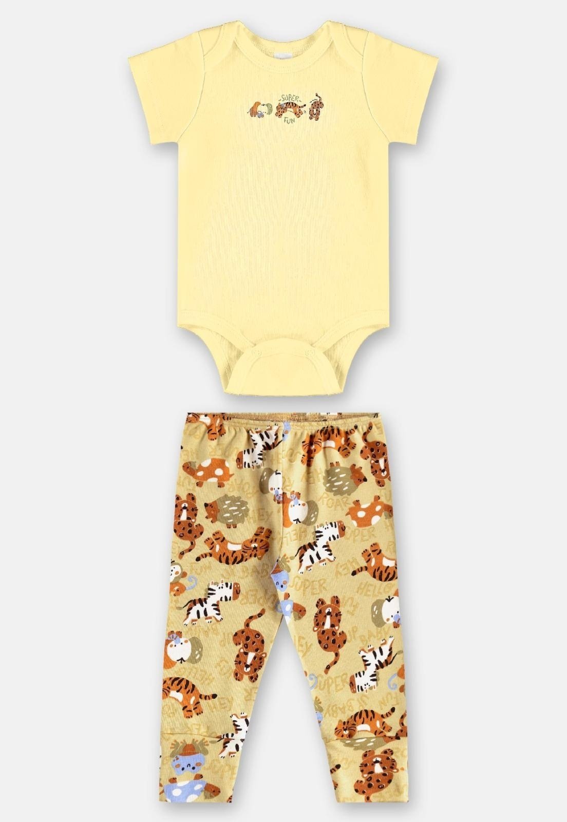 Infantil - Conjunto Suedine Essentials Body Up Baby Amarelo