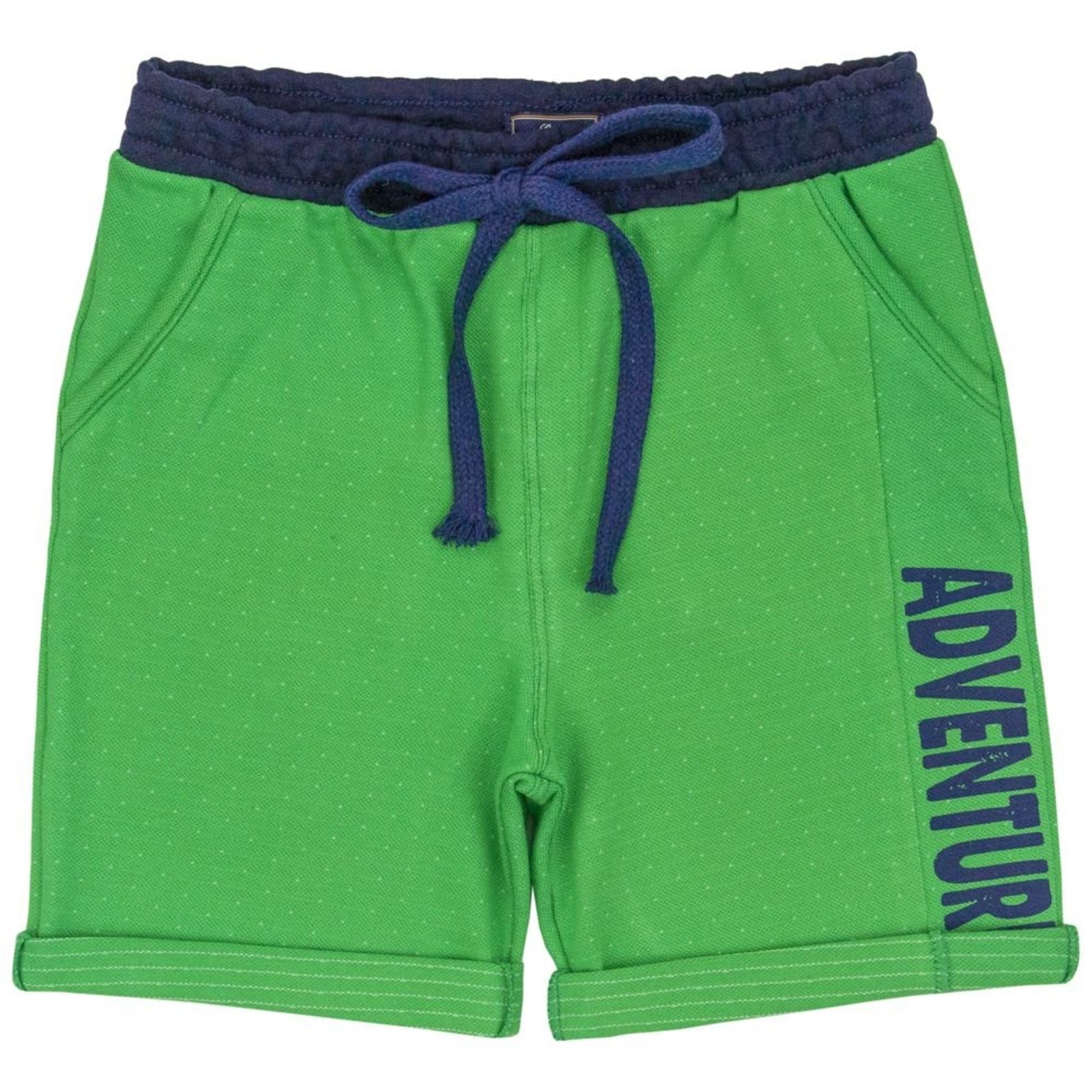 Infantil - Shorts Look Jeans Moletom Verde