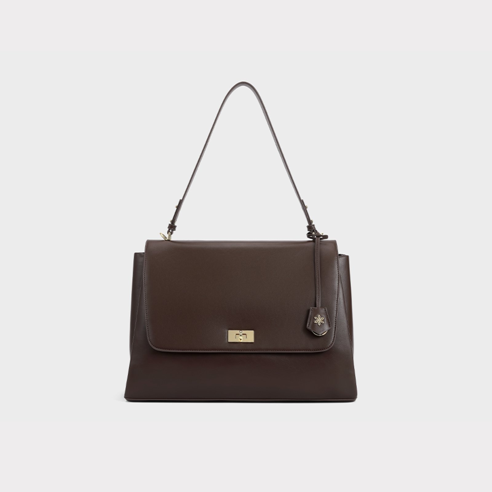 Bolsa Francesca Fiore Milano Marrom