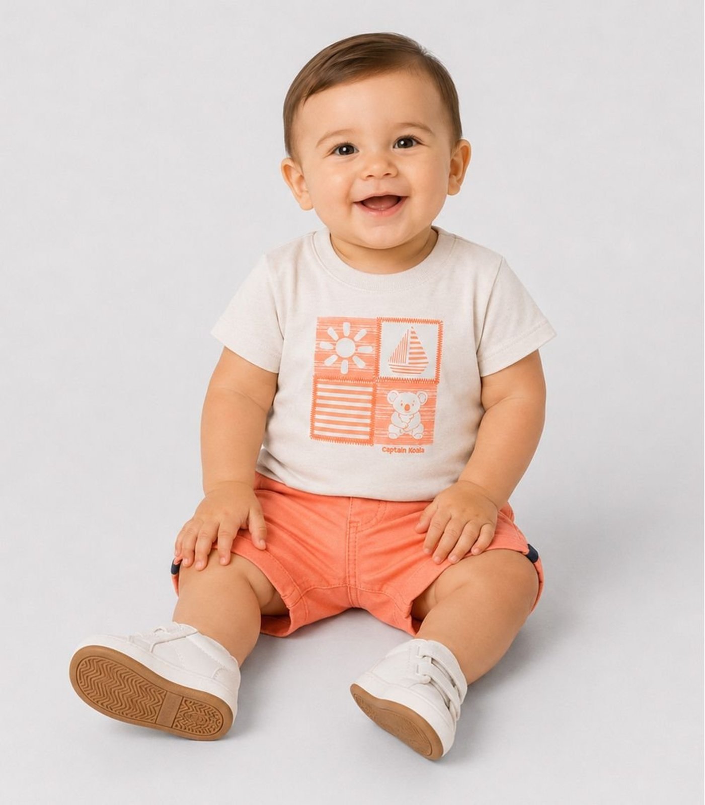 Infantil - Conjunto Camiseta Com Bermuda Trick Nick Branco