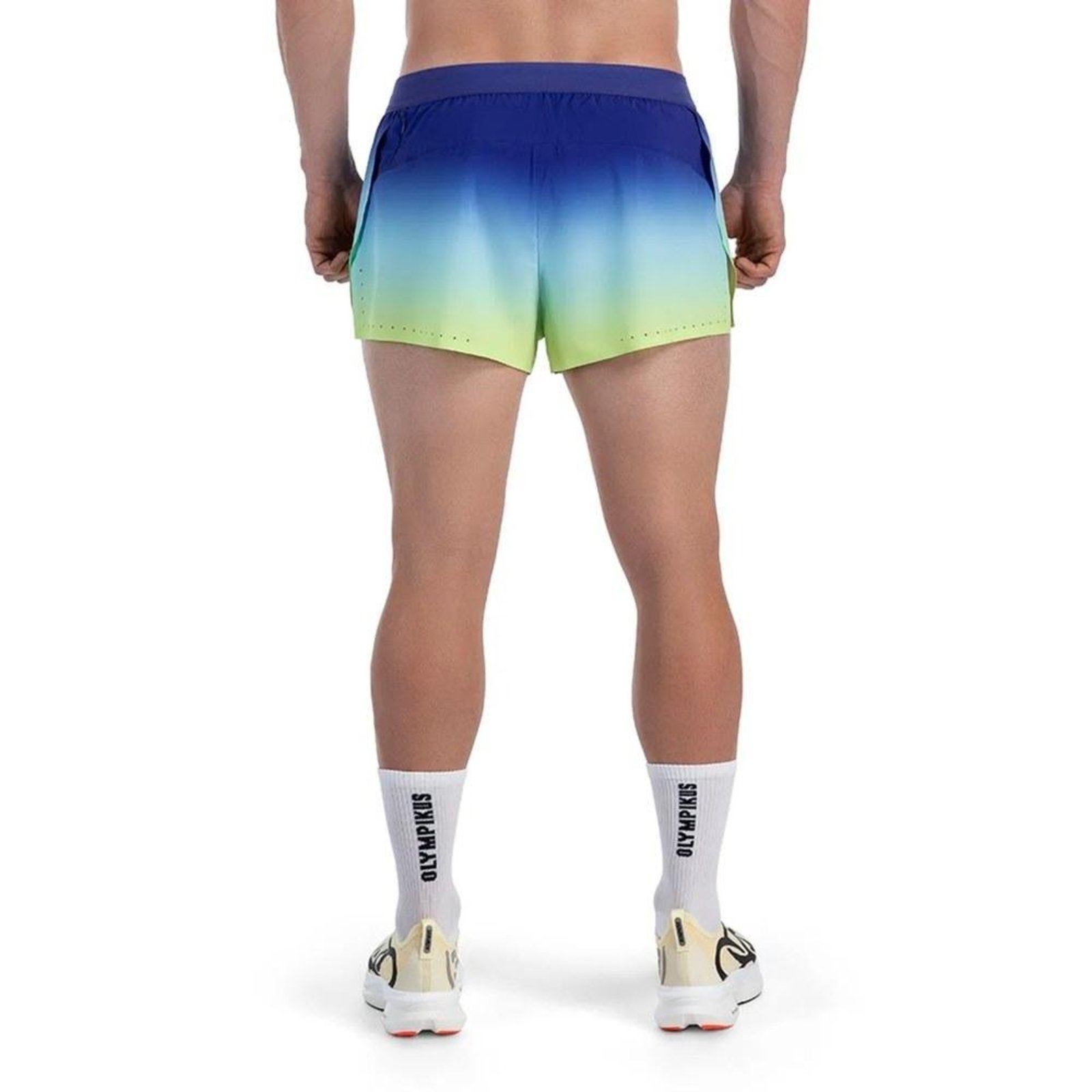 Short Masculino Olympikus Corre Running OIMCR24803 Azul/Verde G