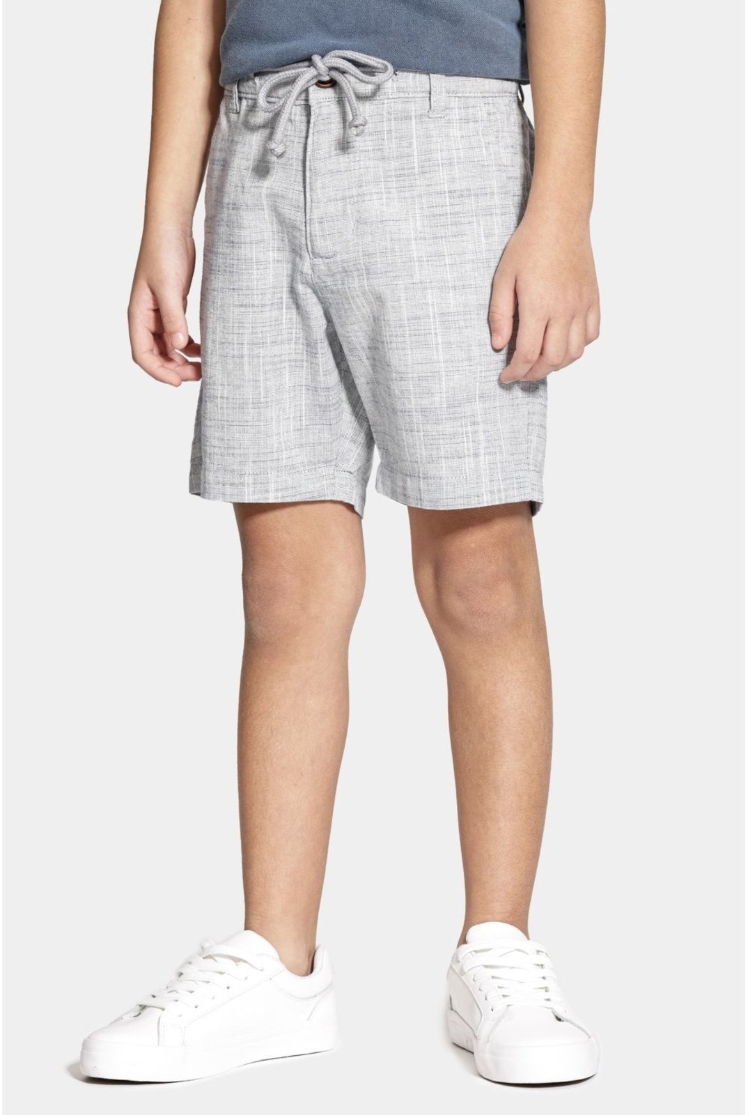 Infantil – Bermuda Aramis Chino Algodão Flamê Bolsos Marinho