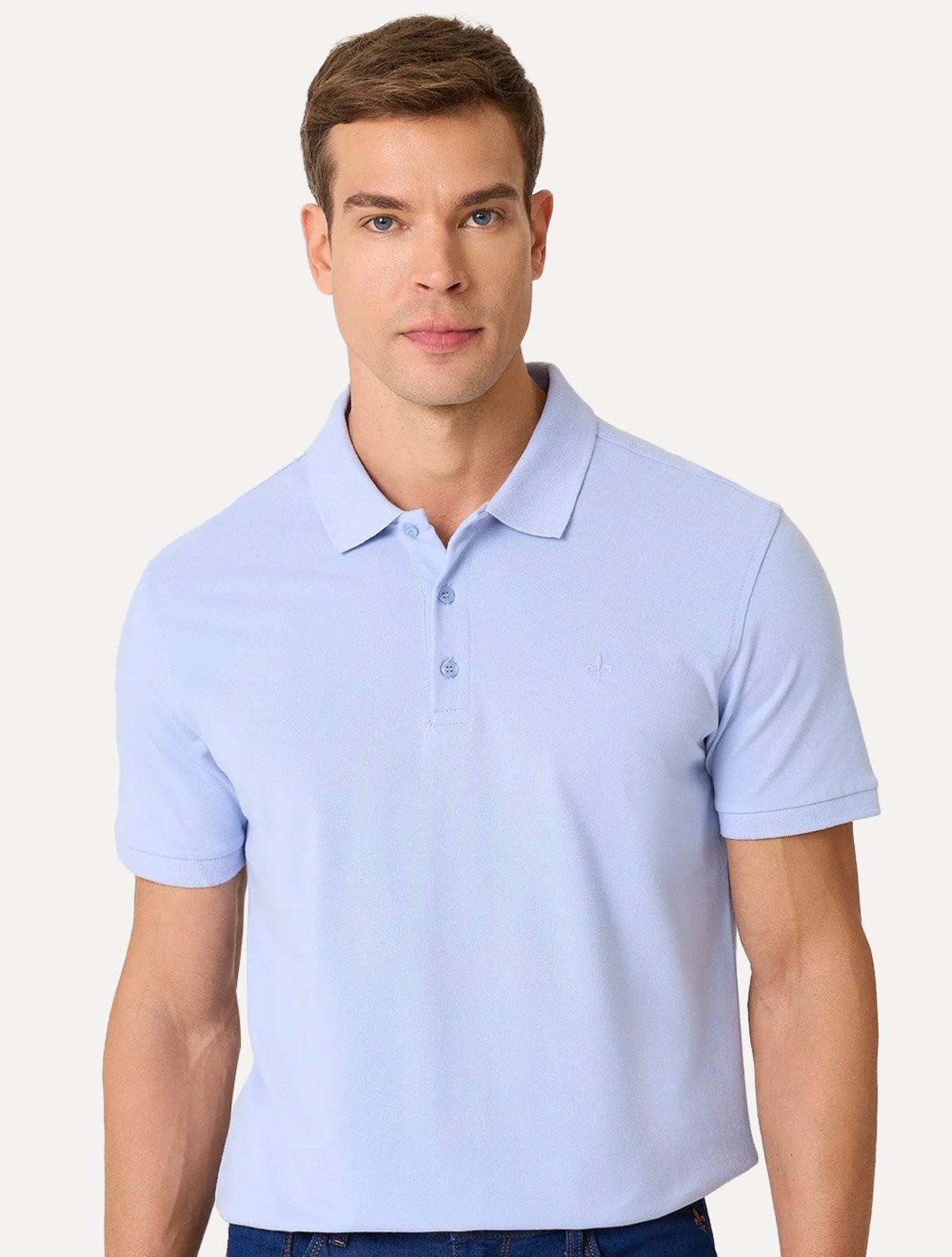 Polo Dudalina Masculina Piquet Essential Color Lilás