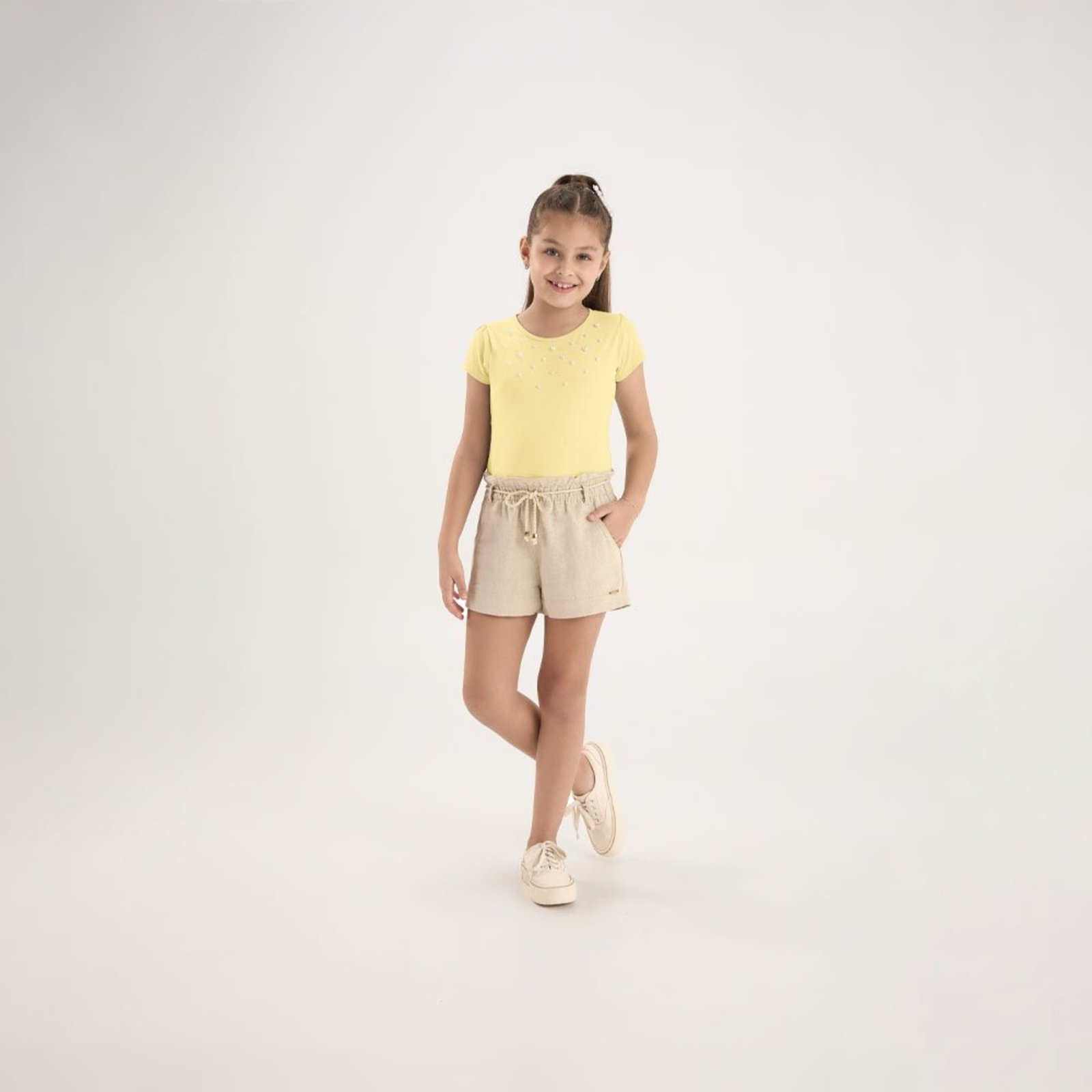 Infantil - Blusa Amarelo Pulla Bulla Menina - 53803-4