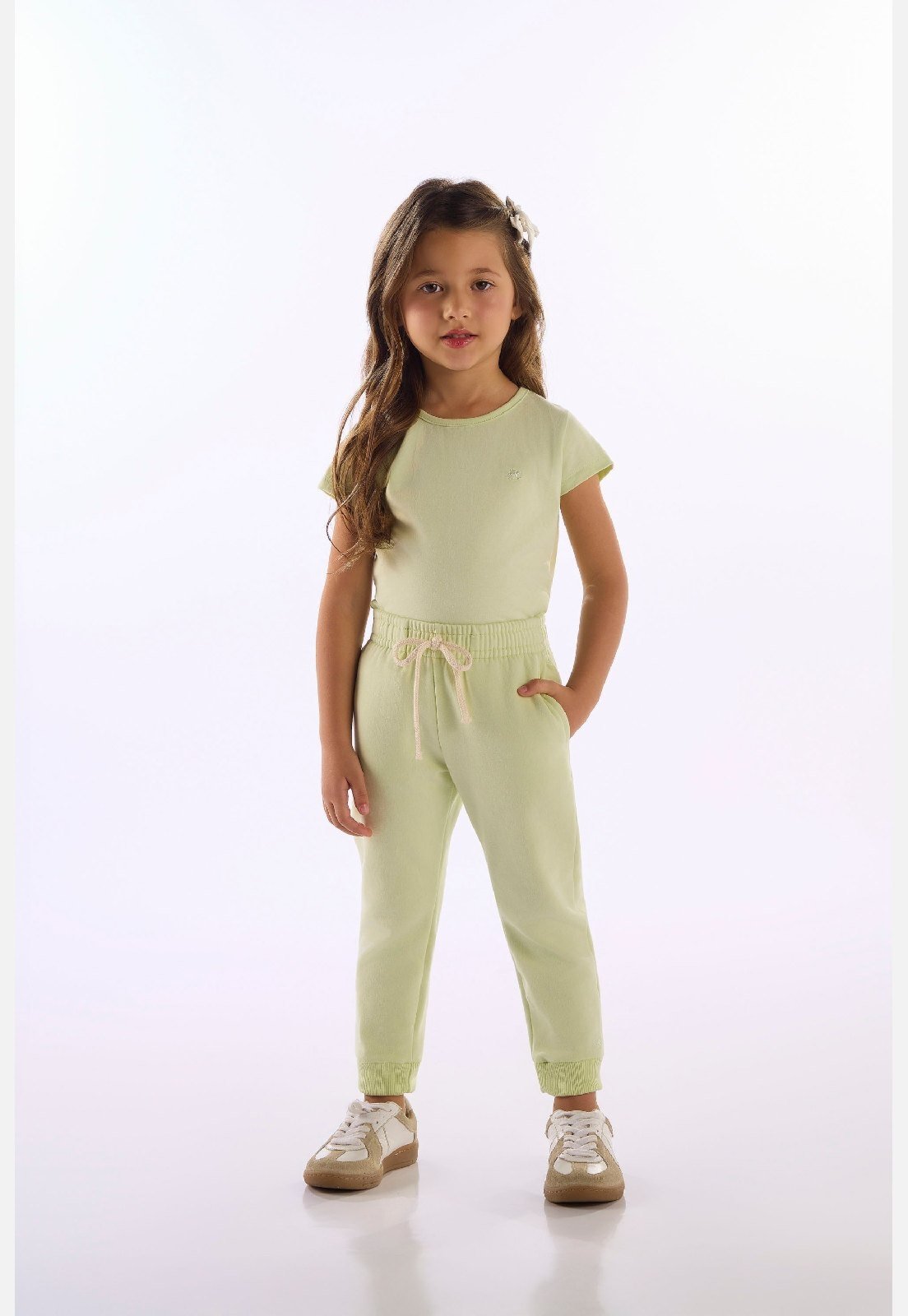 Infantil - Blusa Menina Manga Curta Up Baby Branco