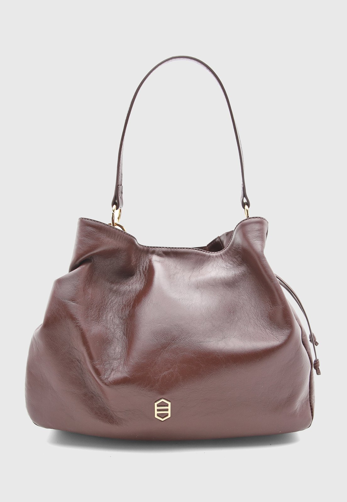Bolsa Feminina Arezzo Grande Couro Marrom