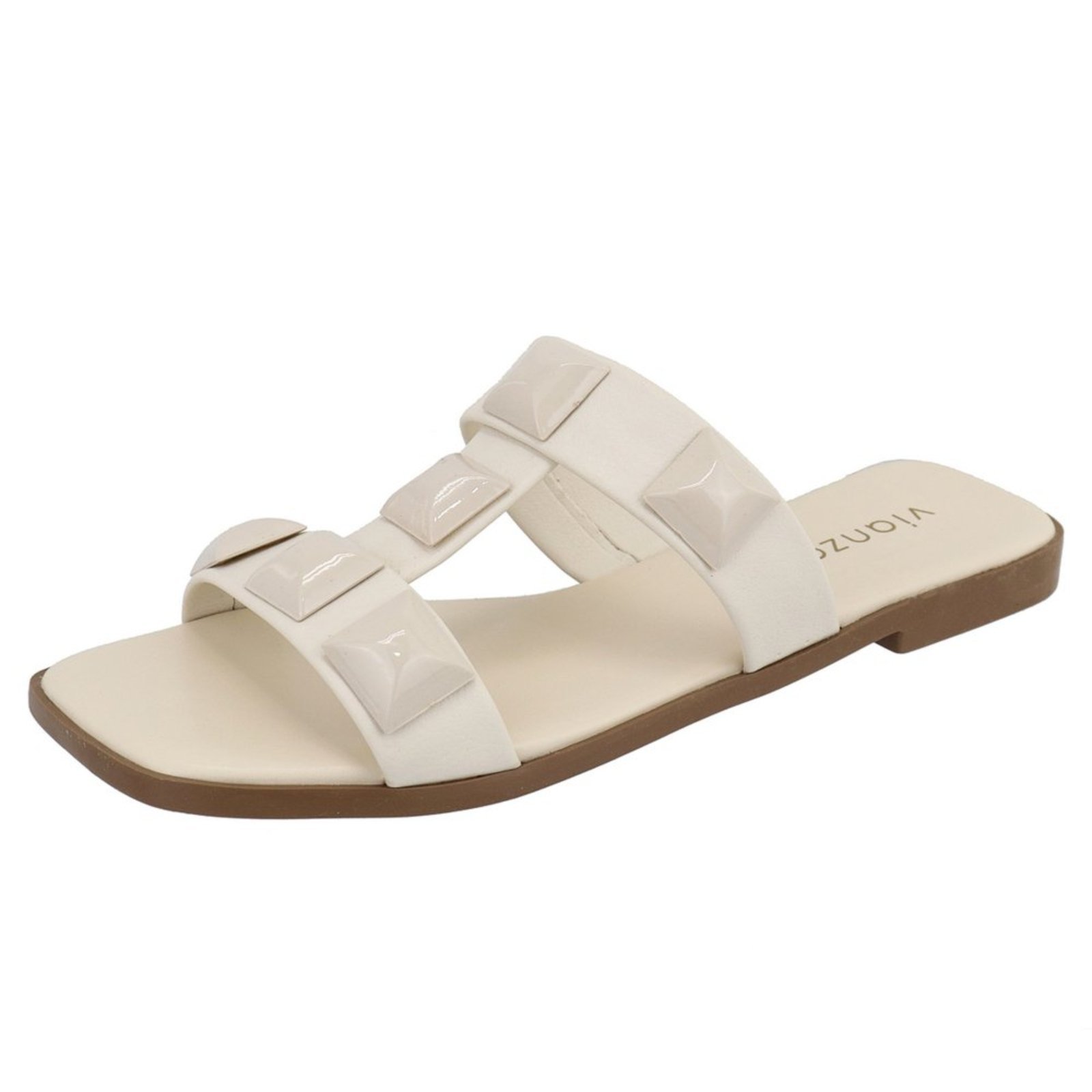 Rasteira Sandália Papete Vianza Pirâmide Vianza Off White