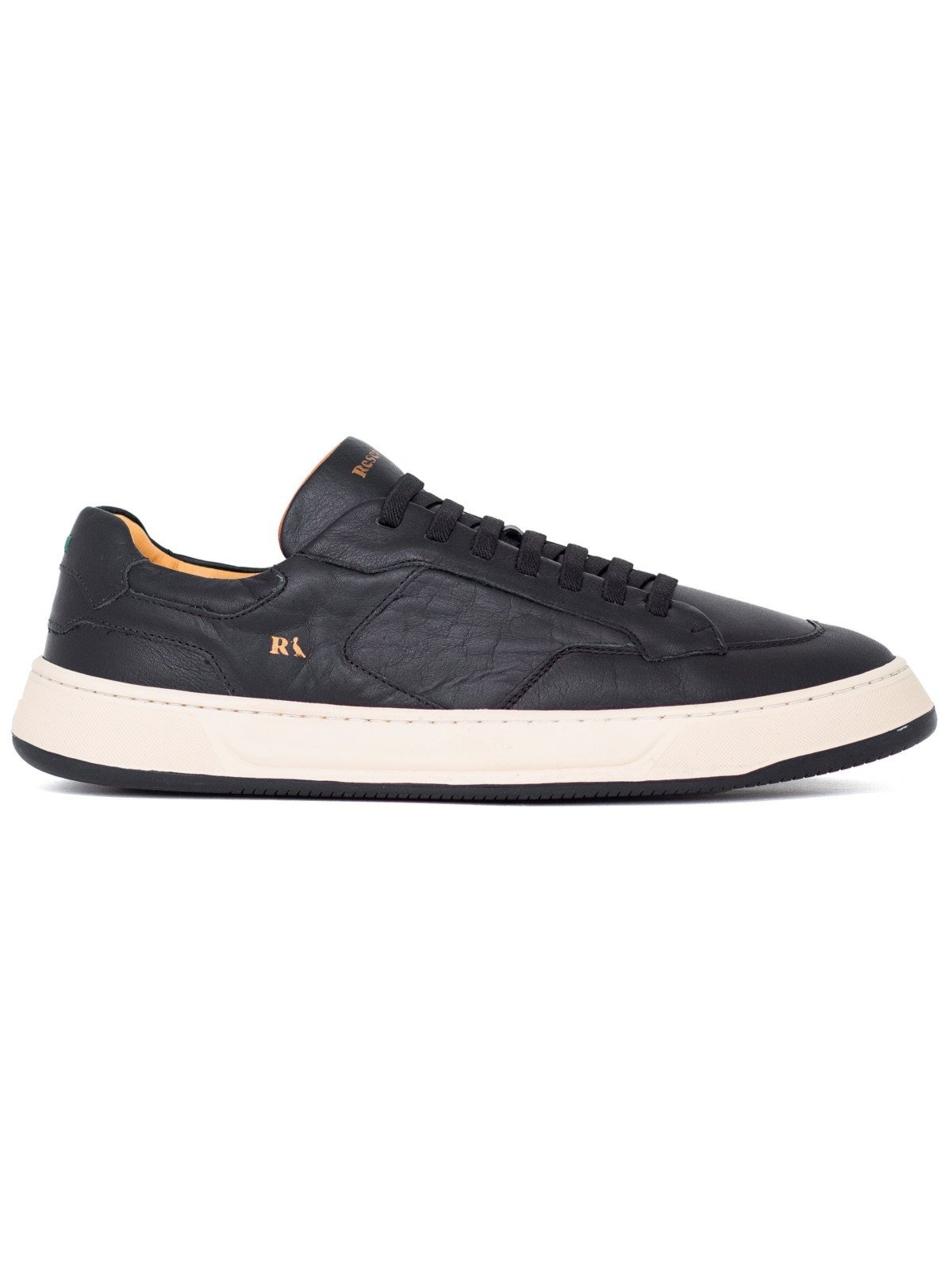 Tênis Masculino Reserva Go Rover V Couro Cadarço Elástico Confortável Preto