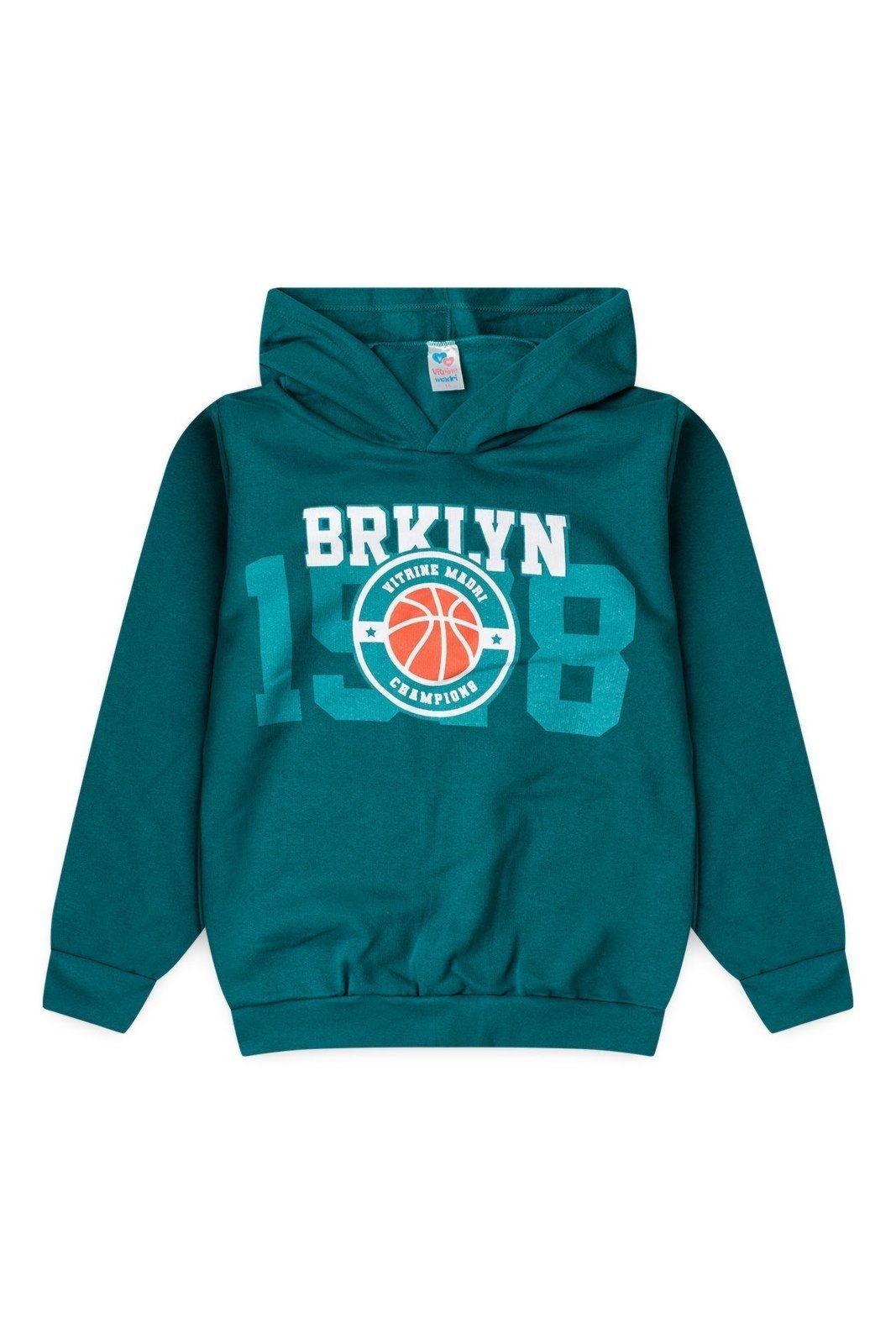 Infantil - Blusa Moletom Juvenil Menino c/ Capuz Brklyn Basketball