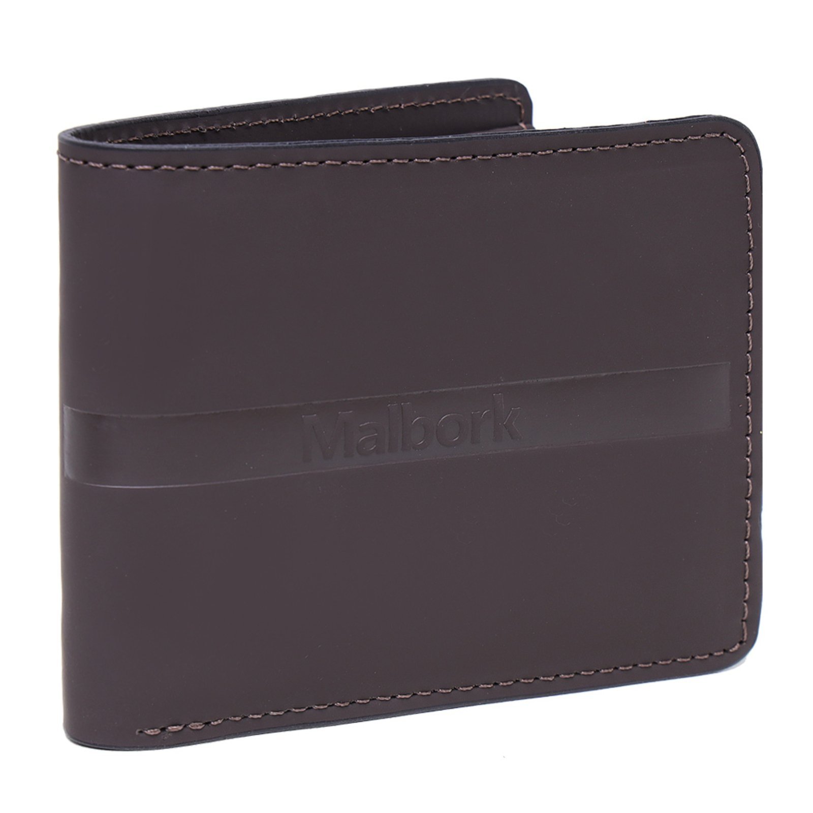 Vista 2 Carteira Malbork Masculina Couro Cartão CA-210M marrom Malbork marrom