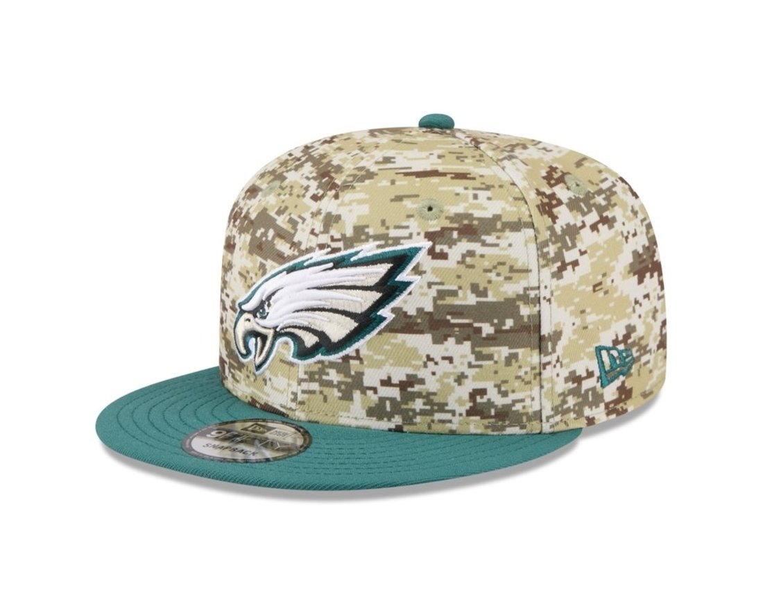 Bone New Era 9FIFTY Philadelphia Eagles NFL Salute Service 2025 Militar