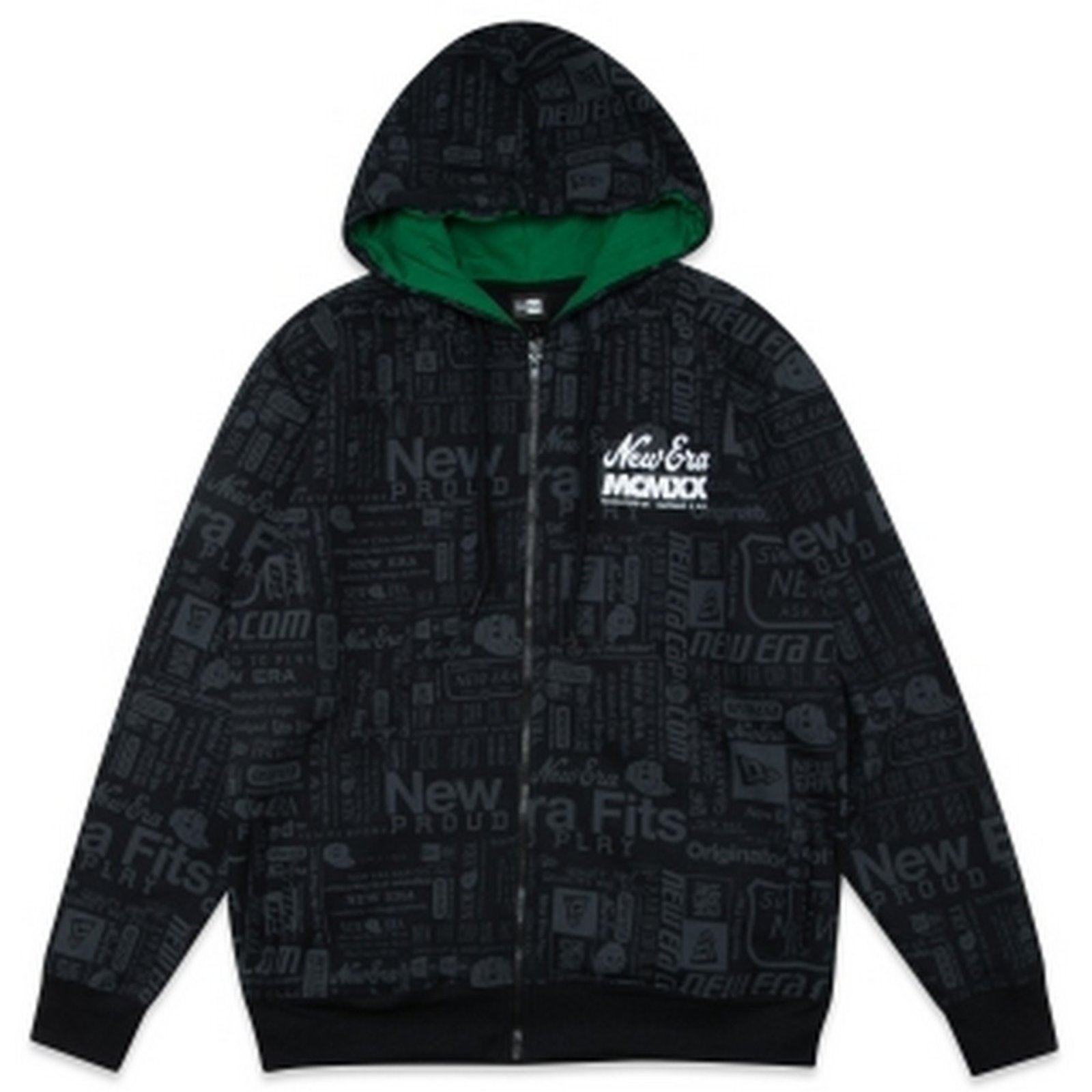 Moletom New Era Canguru Aberto New Era Brasil Preto