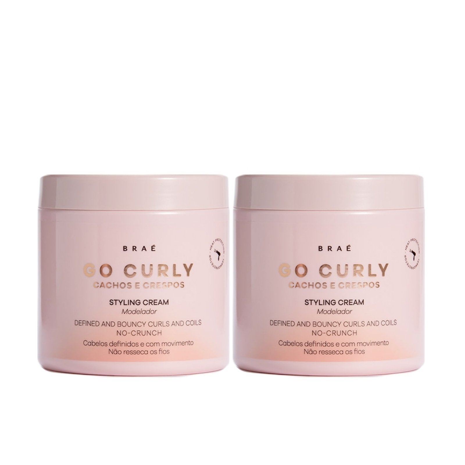 Kit Braé Go Curly Cachos e Crespos - Modelador 500g (2 unidades)