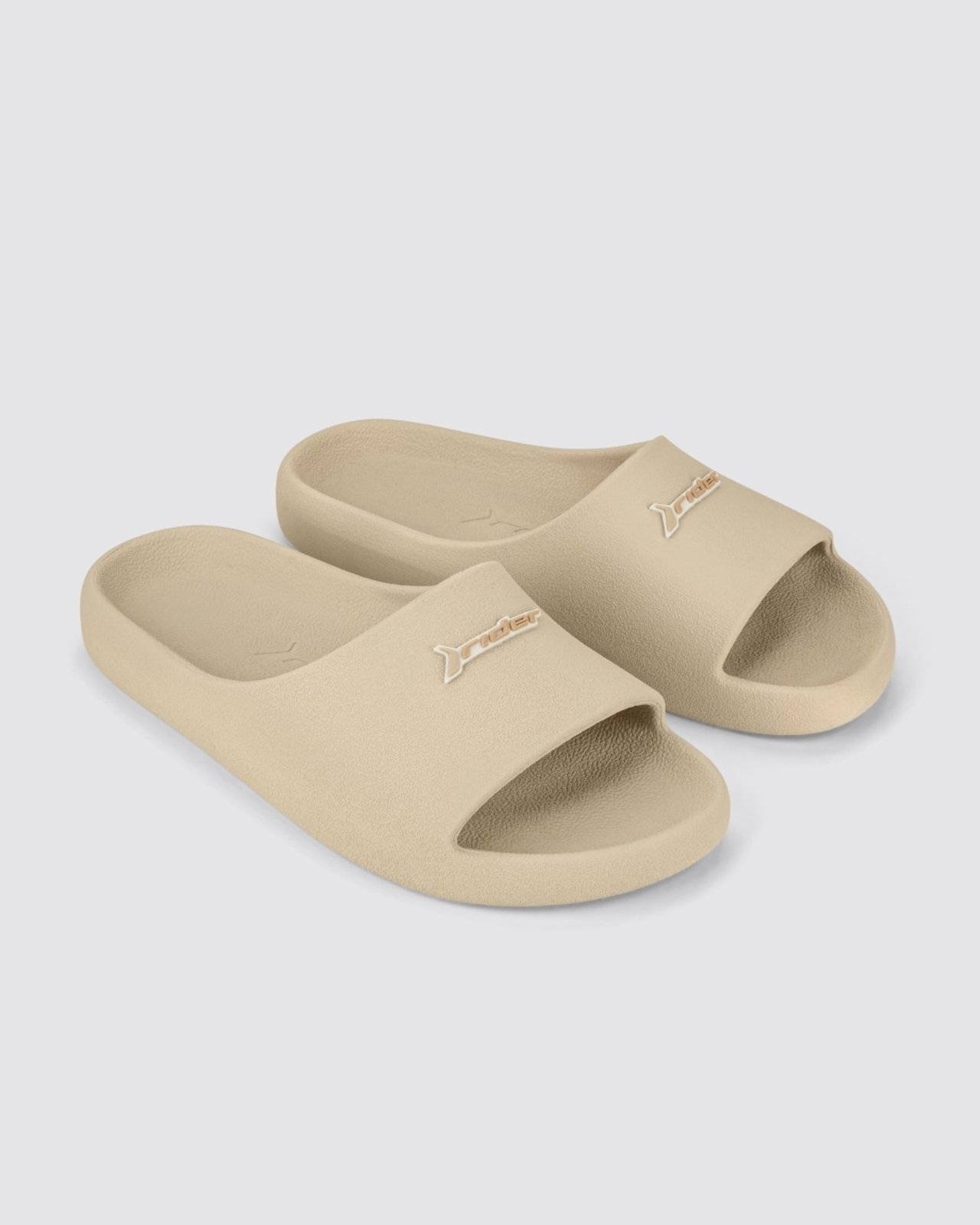 Vista 2 Chinelo Slide Masculino Adulto Rider Drip bege Rider bege
